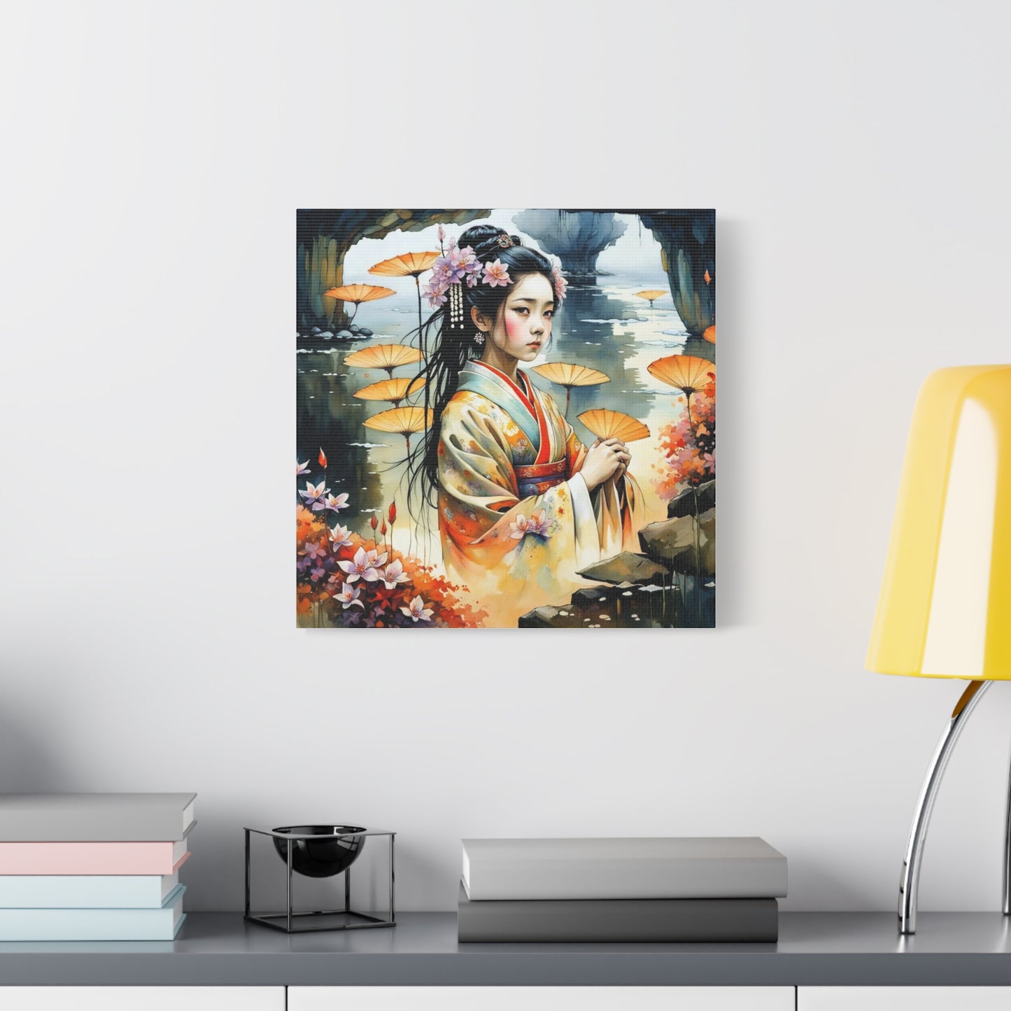 Beautiful Woman Asian Abstract Art