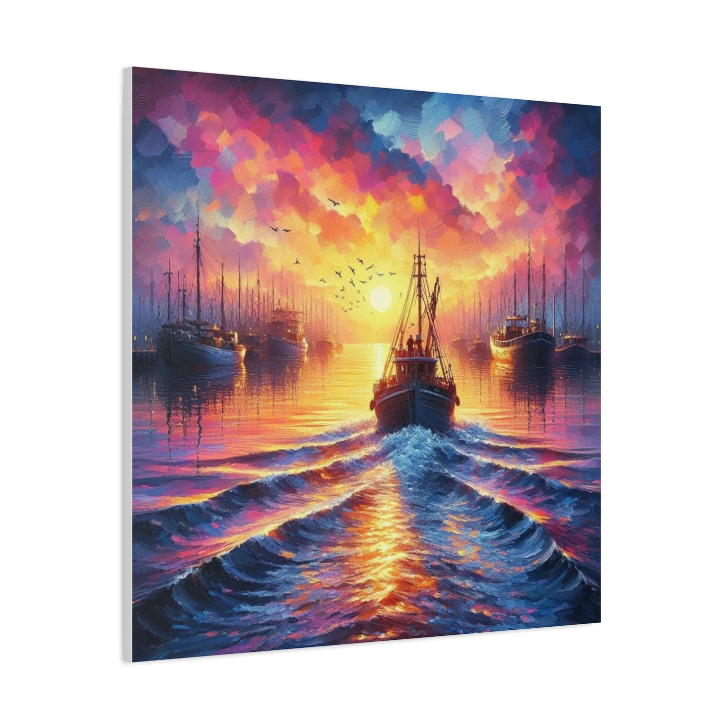 Canvas Print - Morning In the Harbor Wall Art