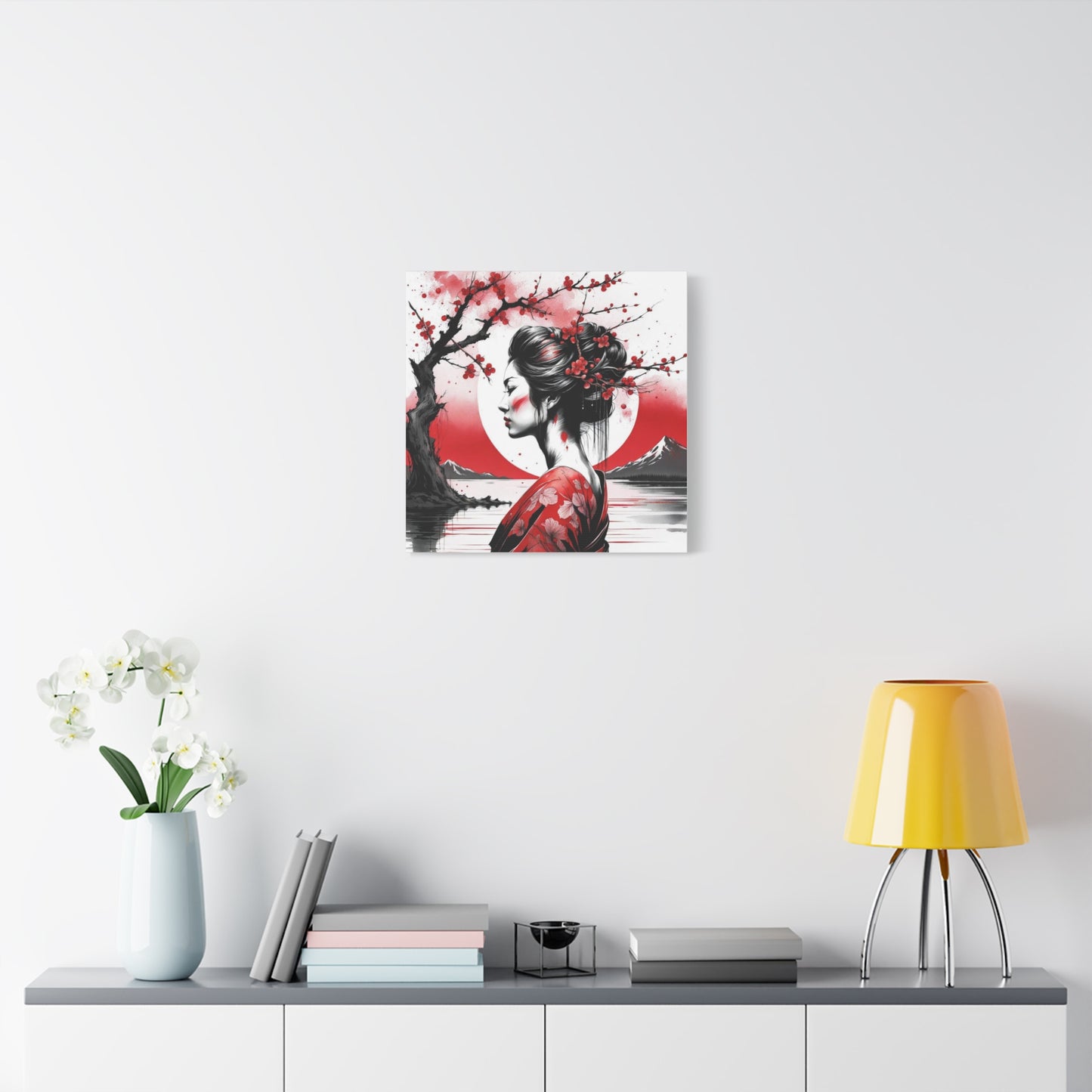 Beautiful Woman Asian Abstract Art