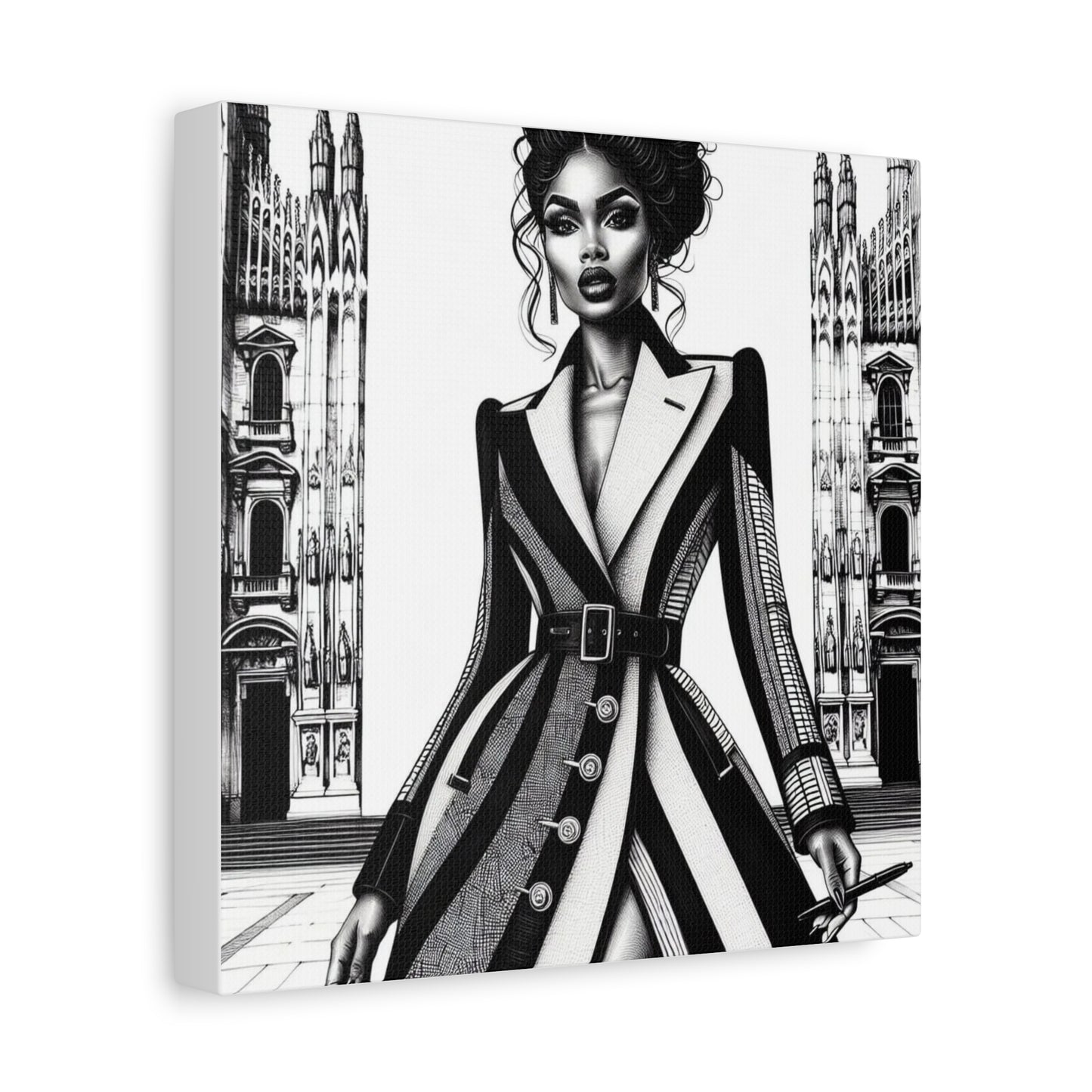 Beautiful Black Woman Canvas Art
