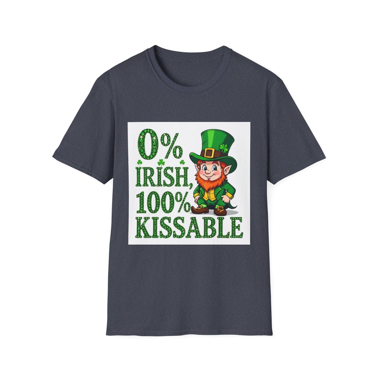 0% Irish 100% Kissable...Funny Saint Patty's Day T-Shirt