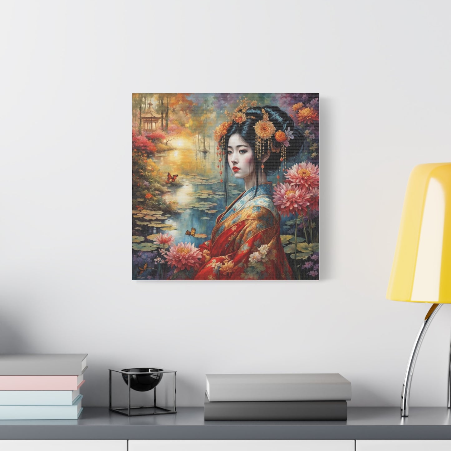 Beautiful Woman Asian Abstract Art