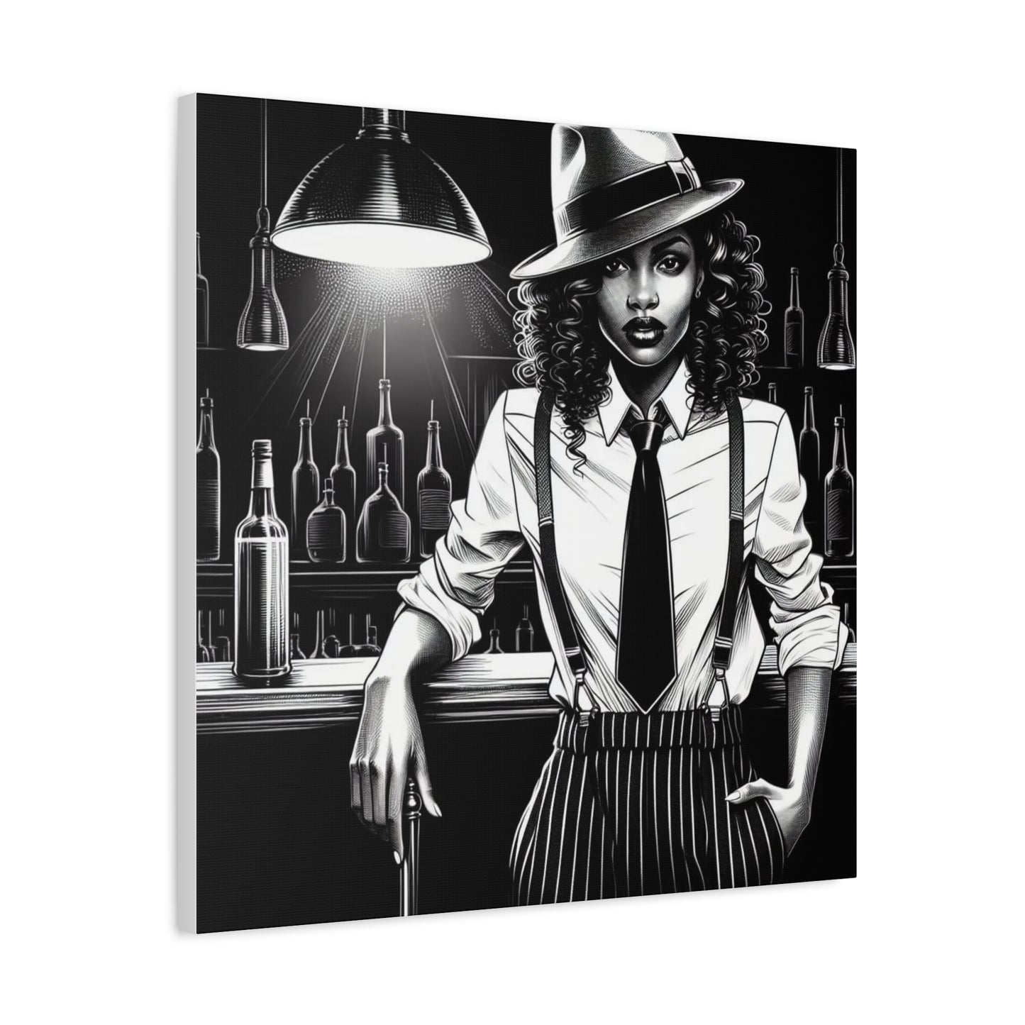 Beautiful Black Woman Canvas Art