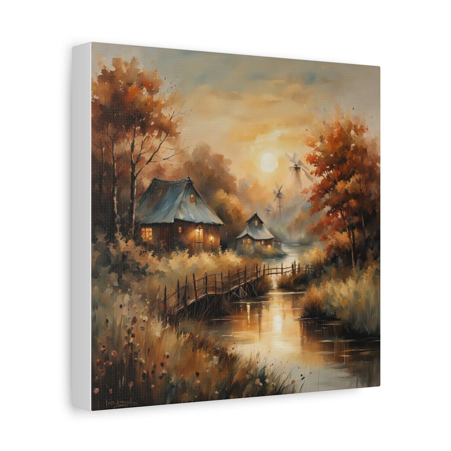 Canvas Print - Golden Hours at the Village Wall Art
