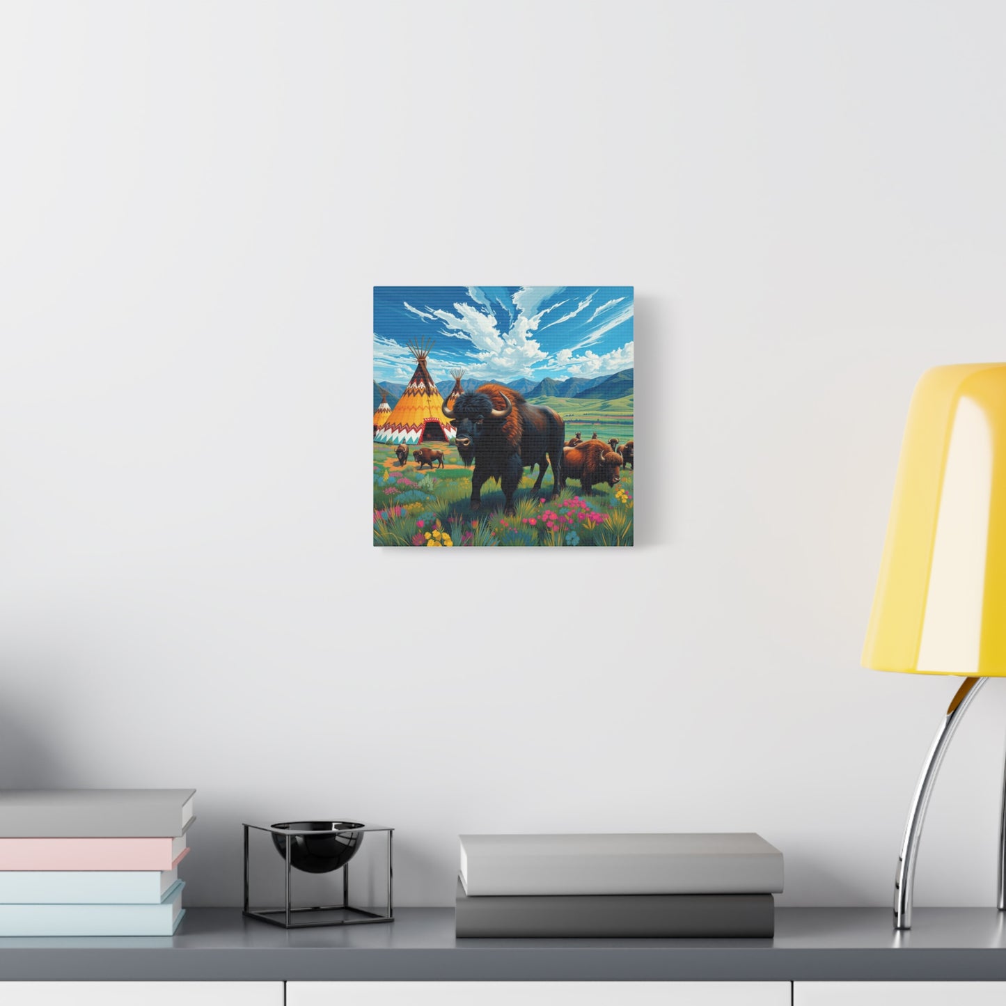 Canvas Print -Vibrant Buffalo Wall Art