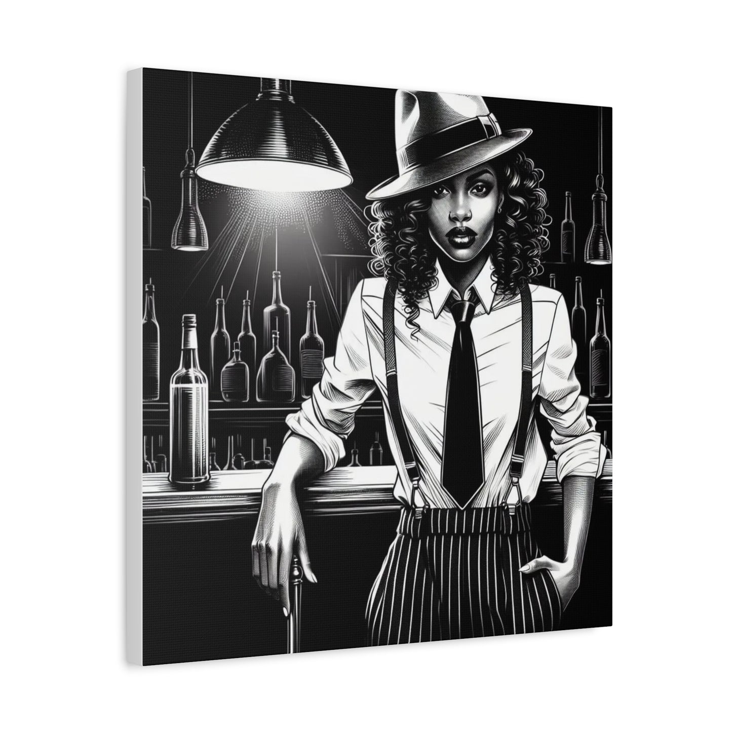 Beautiful Black Woman Canvas Art