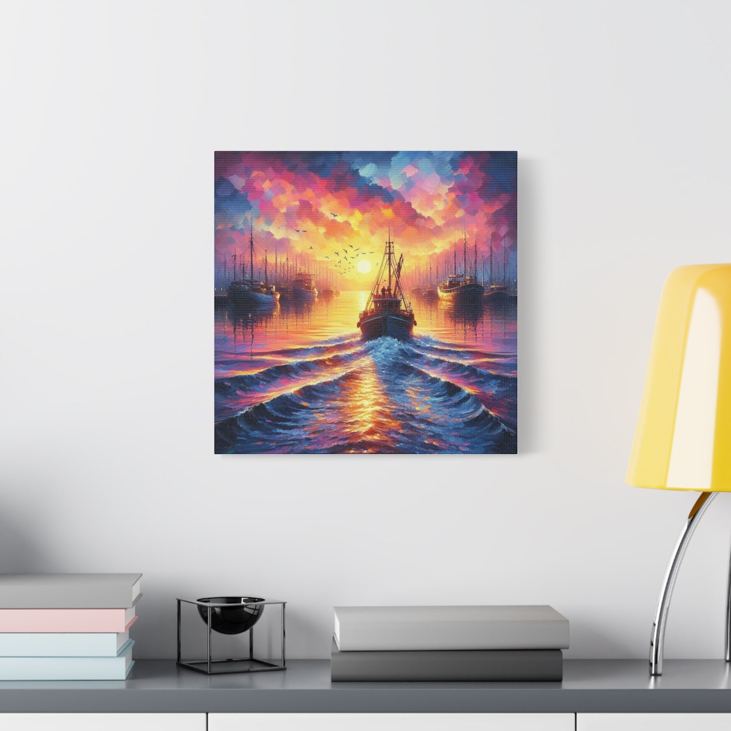 Canvas Print - Morning In the Harbor Wall Art