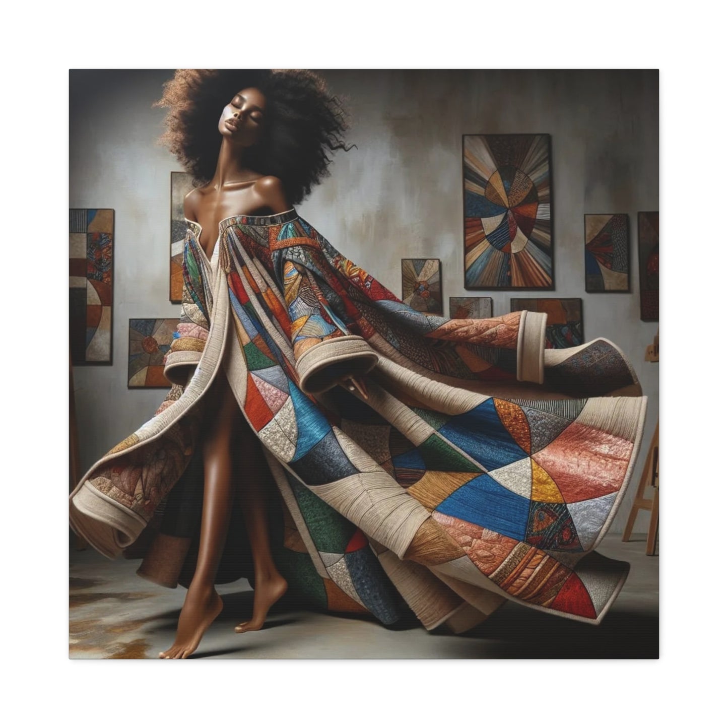 Beautiful Black Woman Canvas Art
