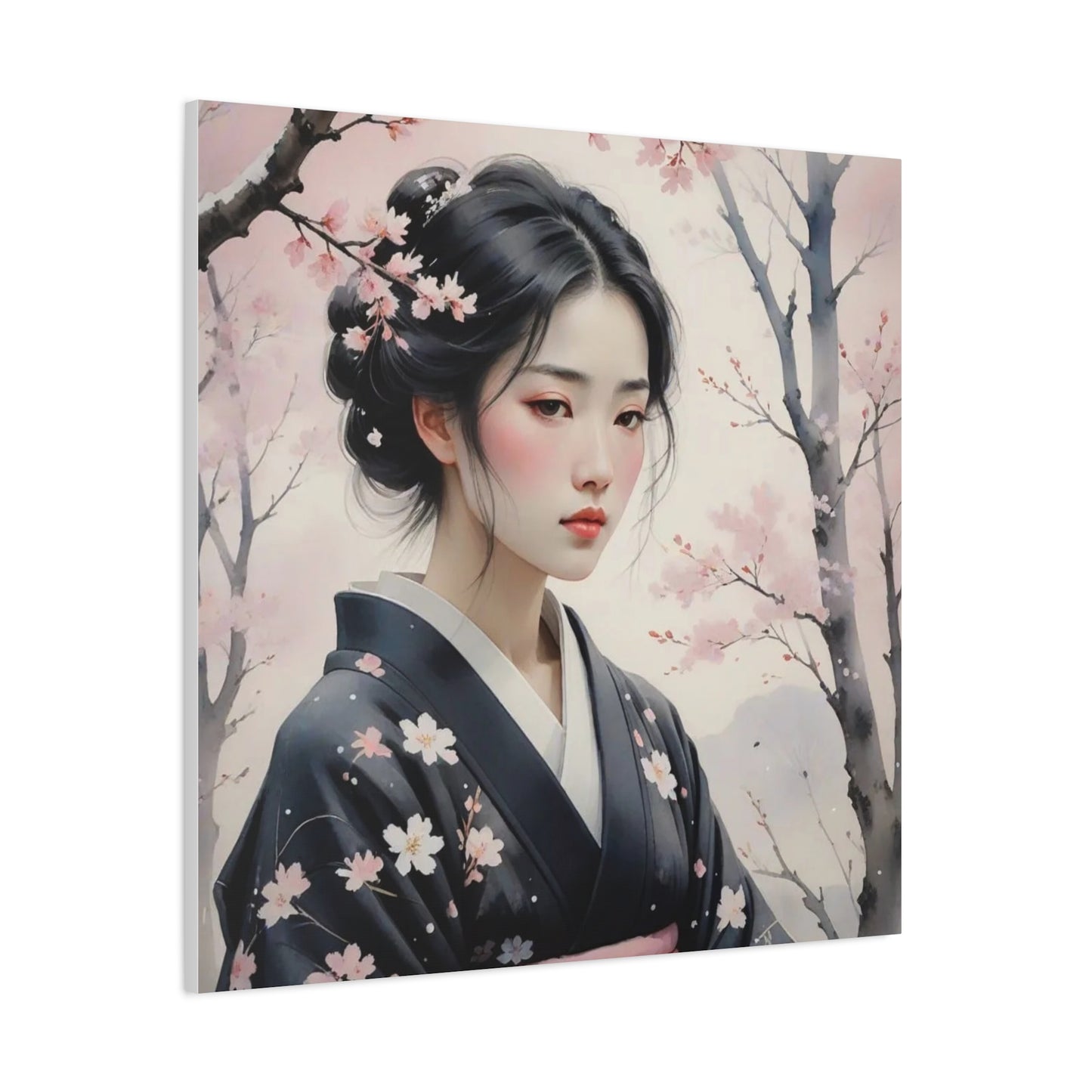 Beautiful Woman Asian Abstract Art