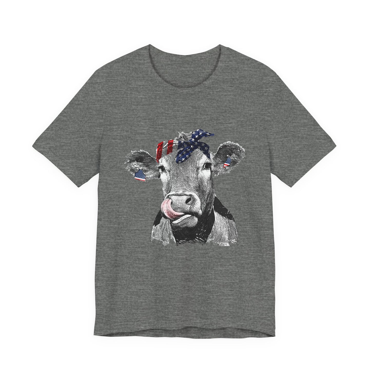 Cow with Flag Bandanna T-Shirt