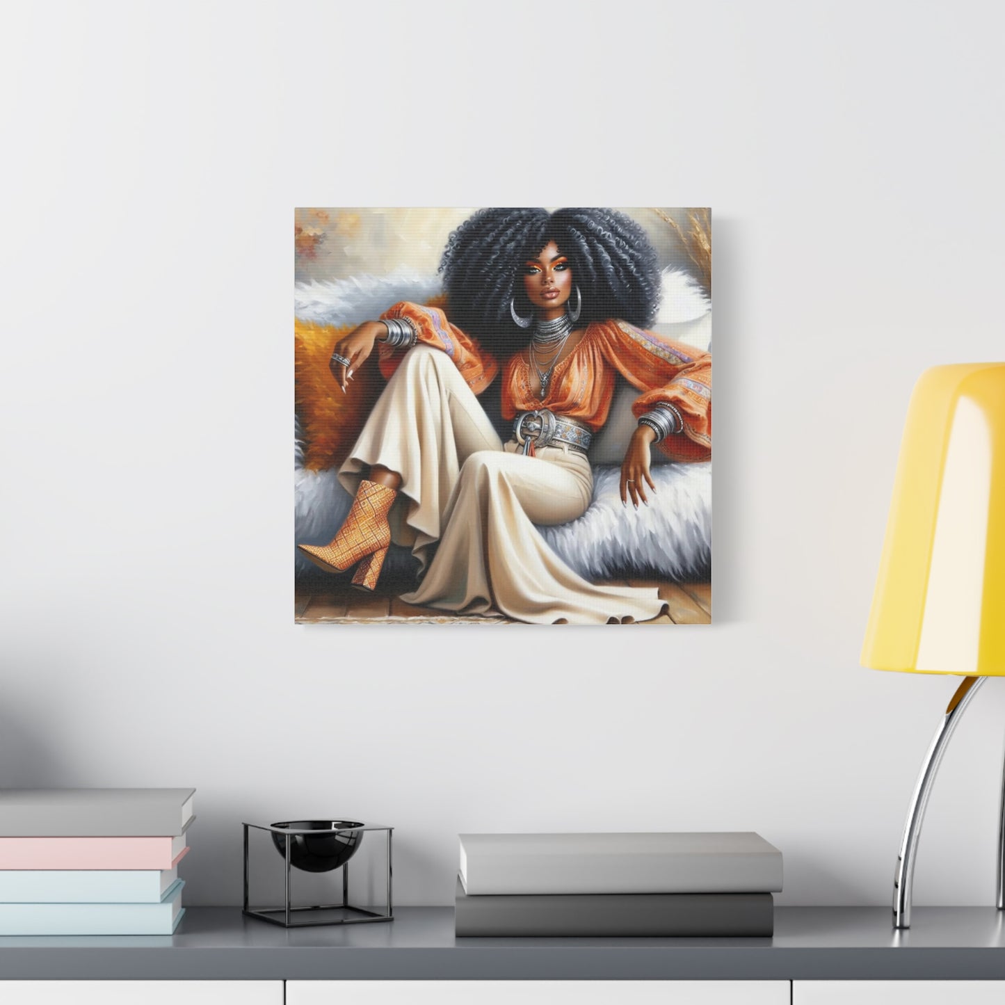 Beautiful Black Woman Canvas Art