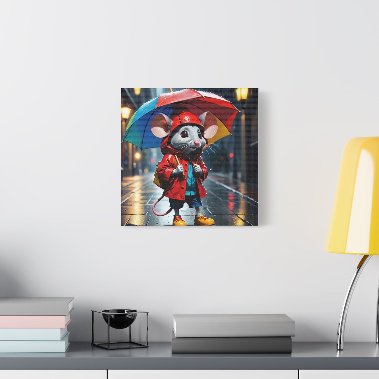 Mouse in the Rain Art