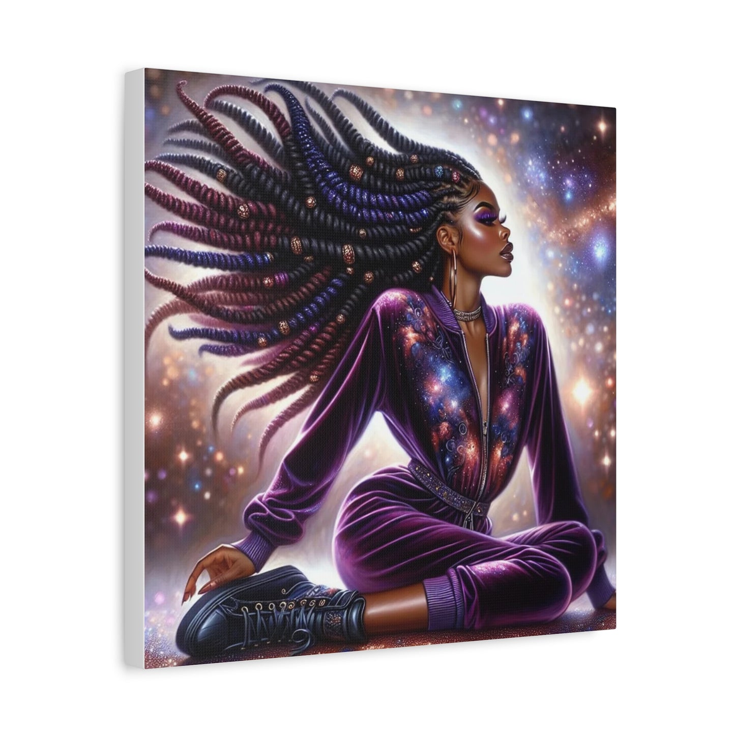 Beautiful Black Woman Canvas Art