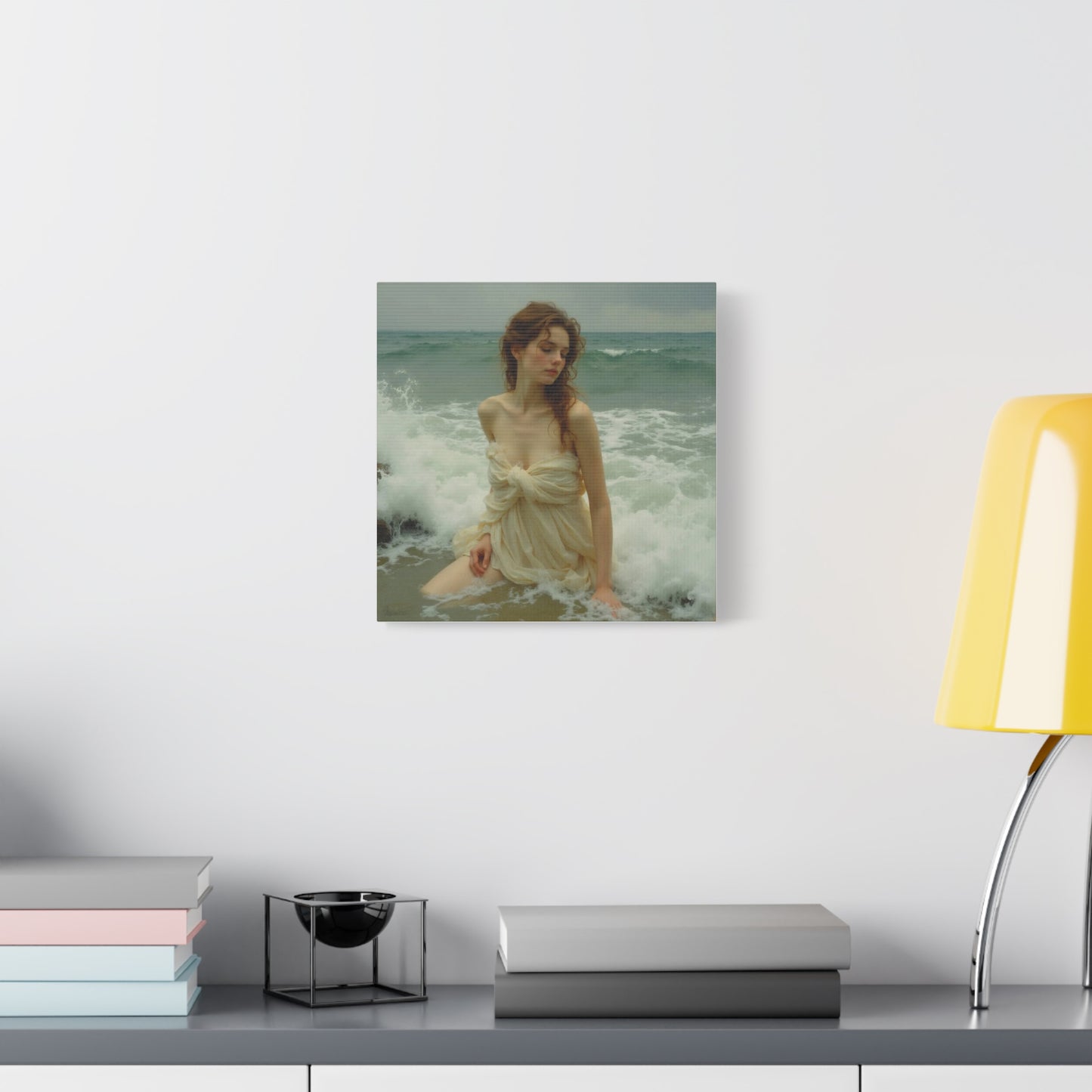 Lady in the Waves Abstract Art
