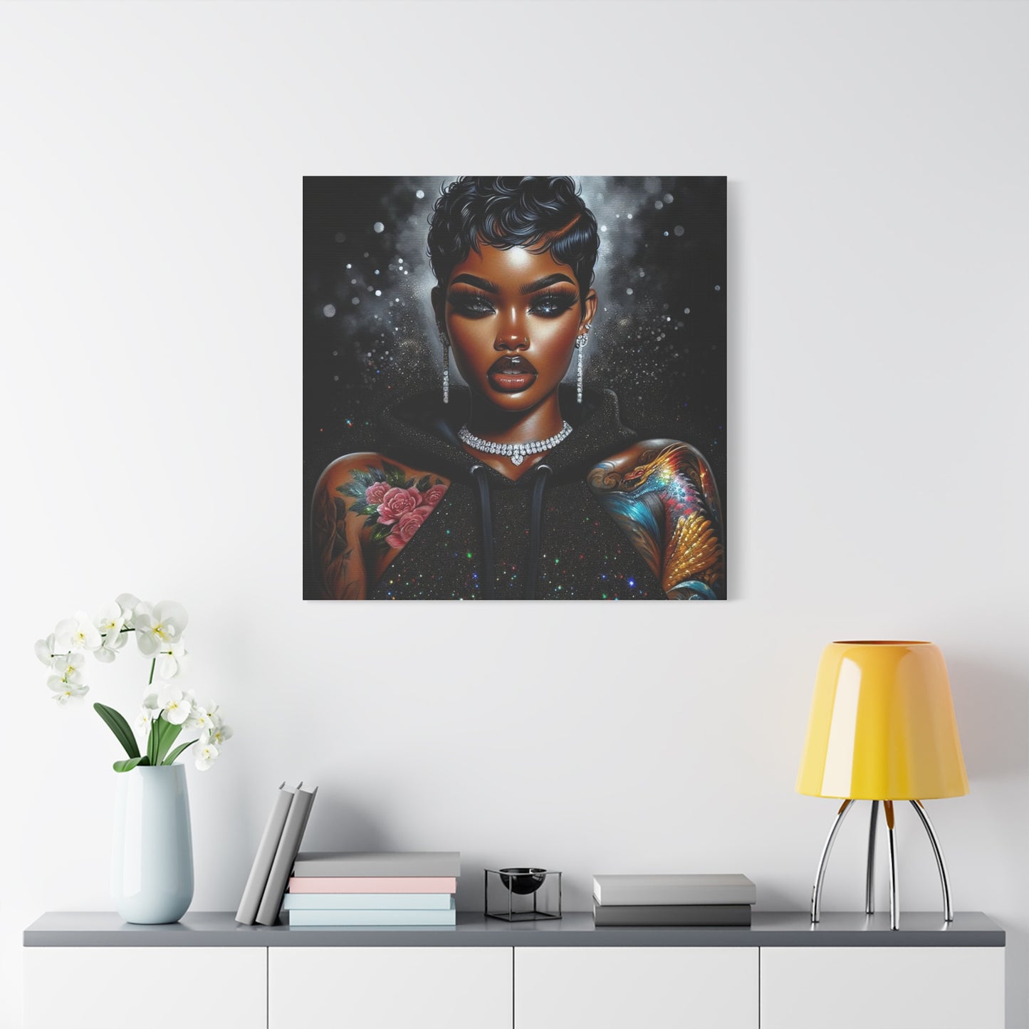 Beautiful Black Woman Canvas Art