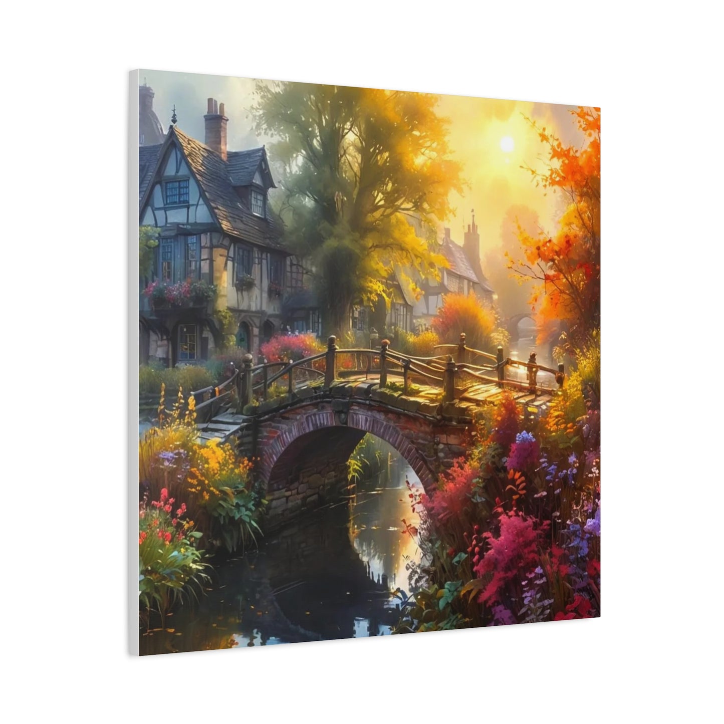 Canvas Print - The Bridge to Town Wall Art