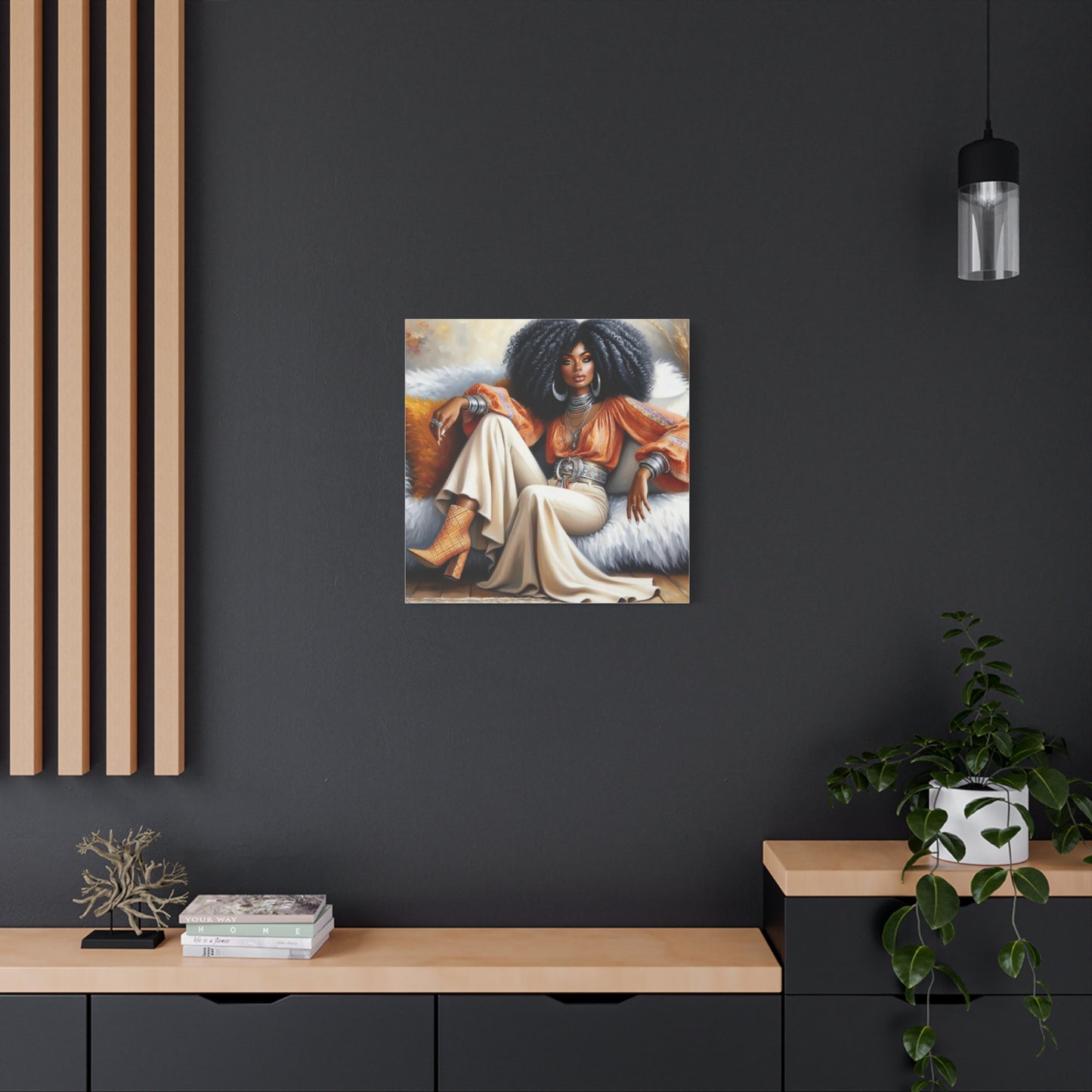 Beautiful Black Woman Canvas Art