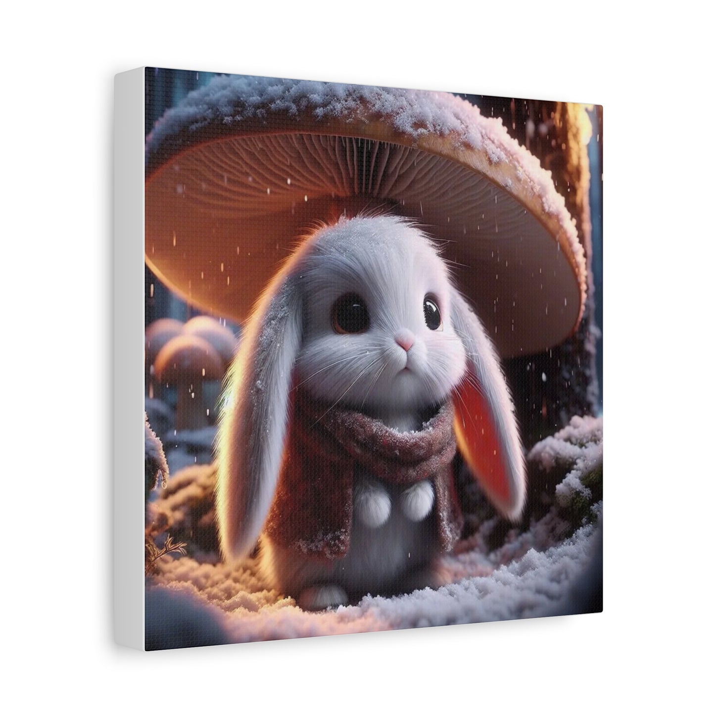 Baby Bunny in the Snow Art
