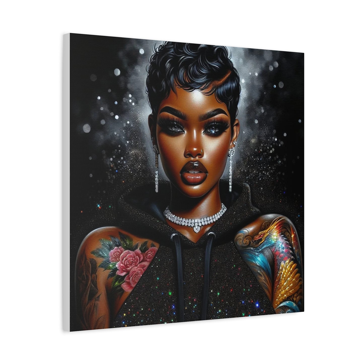 Beautiful Black Woman Canvas Art