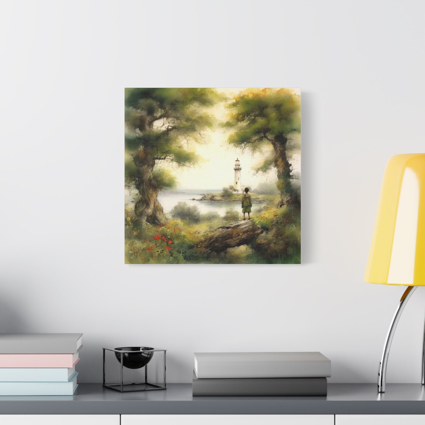 Boy and the Lighthouse Art