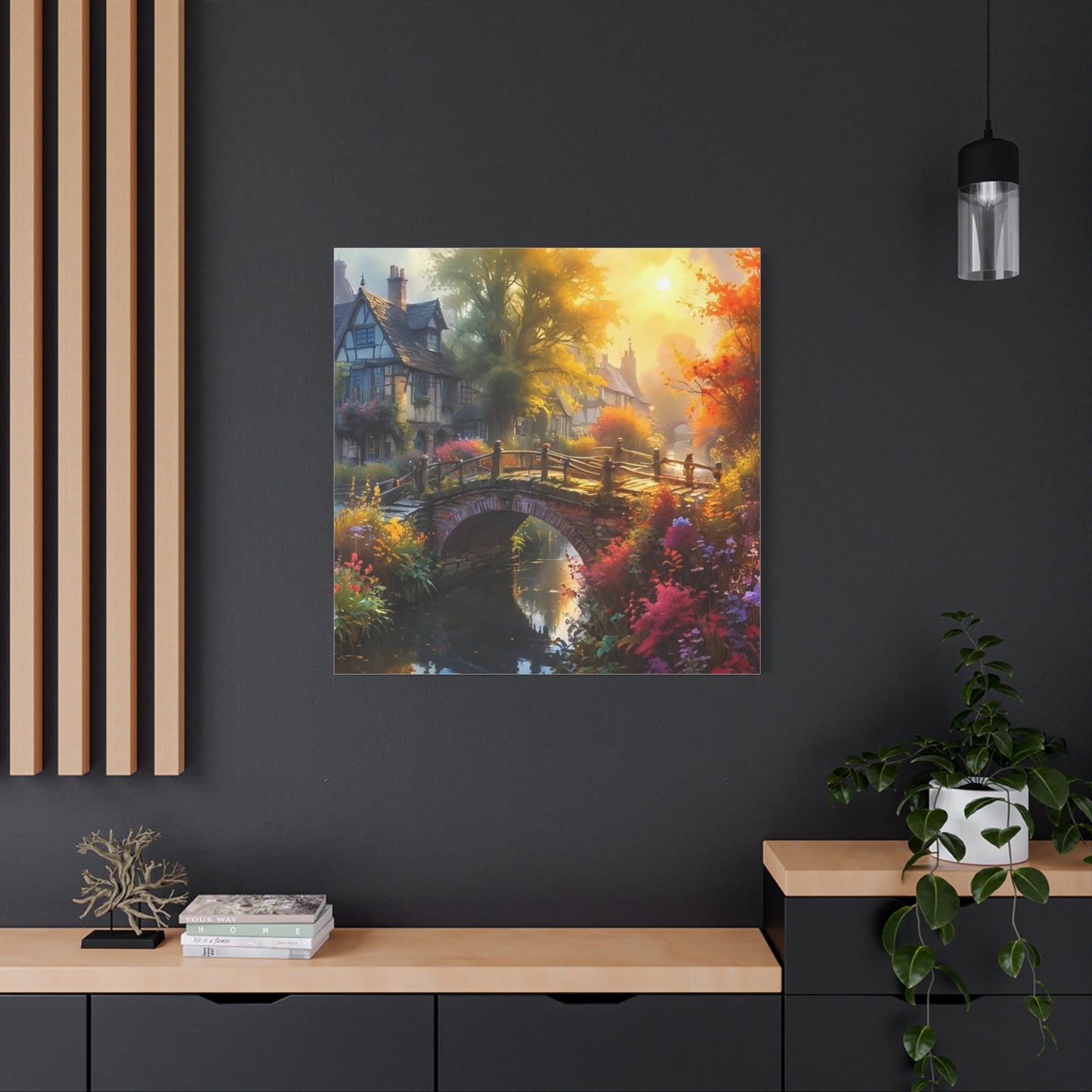 Canvas Print - The Bridge to Town Wall Art