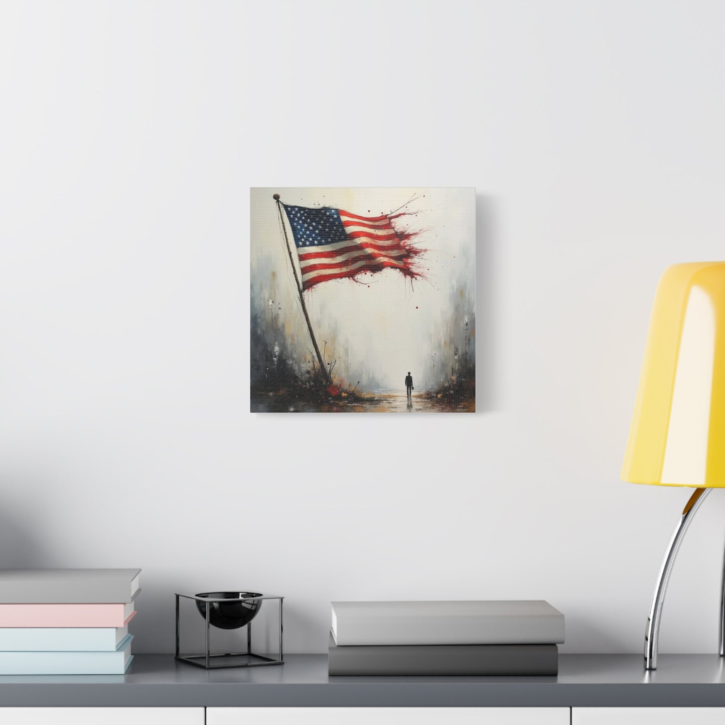 Tattered Flag Abstract Art