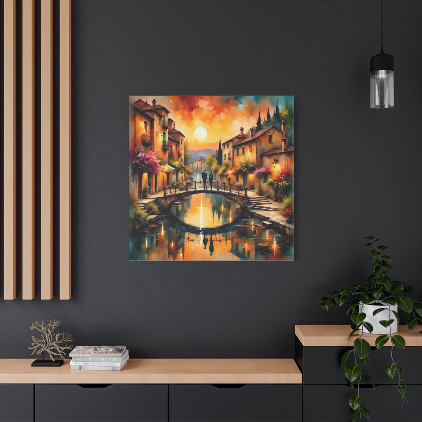 Date on the Bridge Abstract Art
