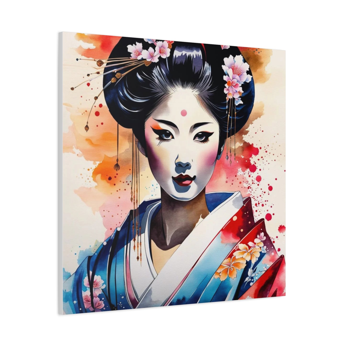Geisha Asian Abstract Art