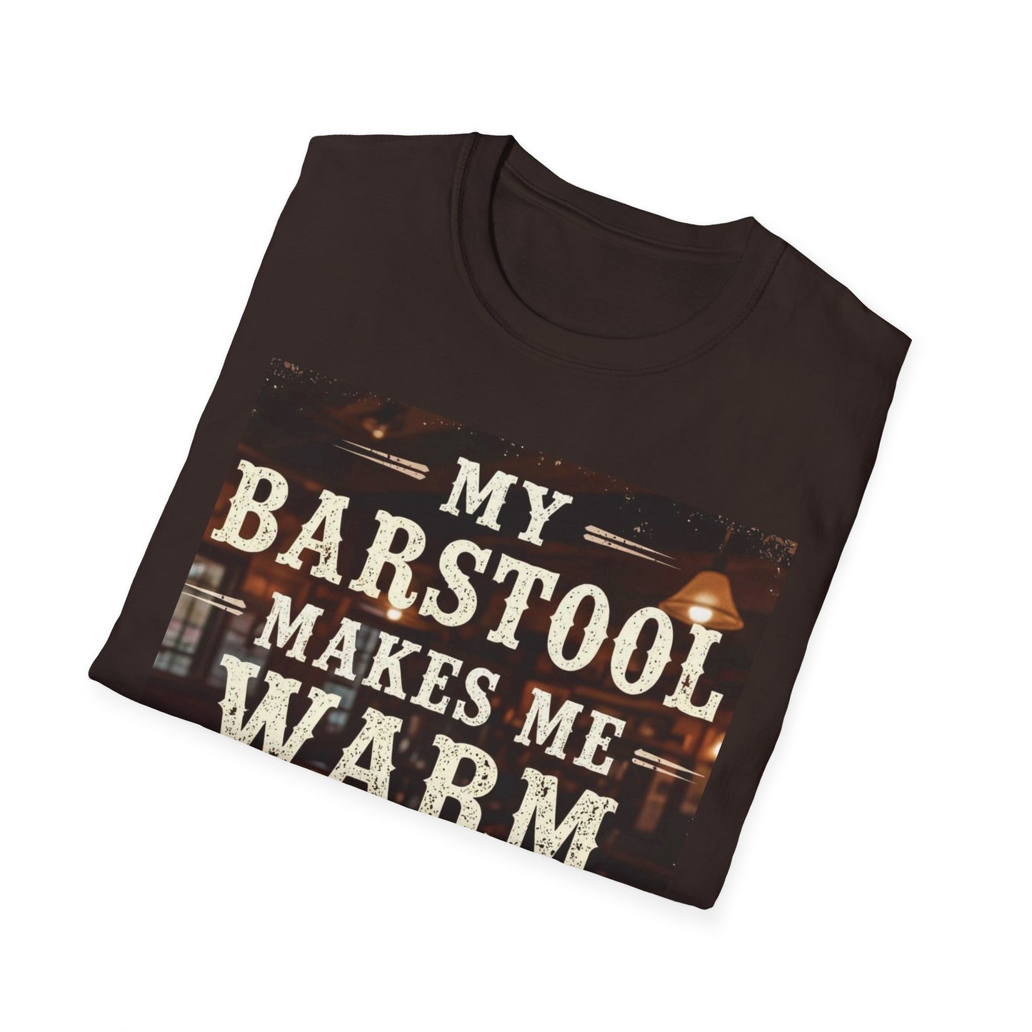 My Barstool Makes Me Feel Warm and Safe Western Boho, Unisex T-Shirt,