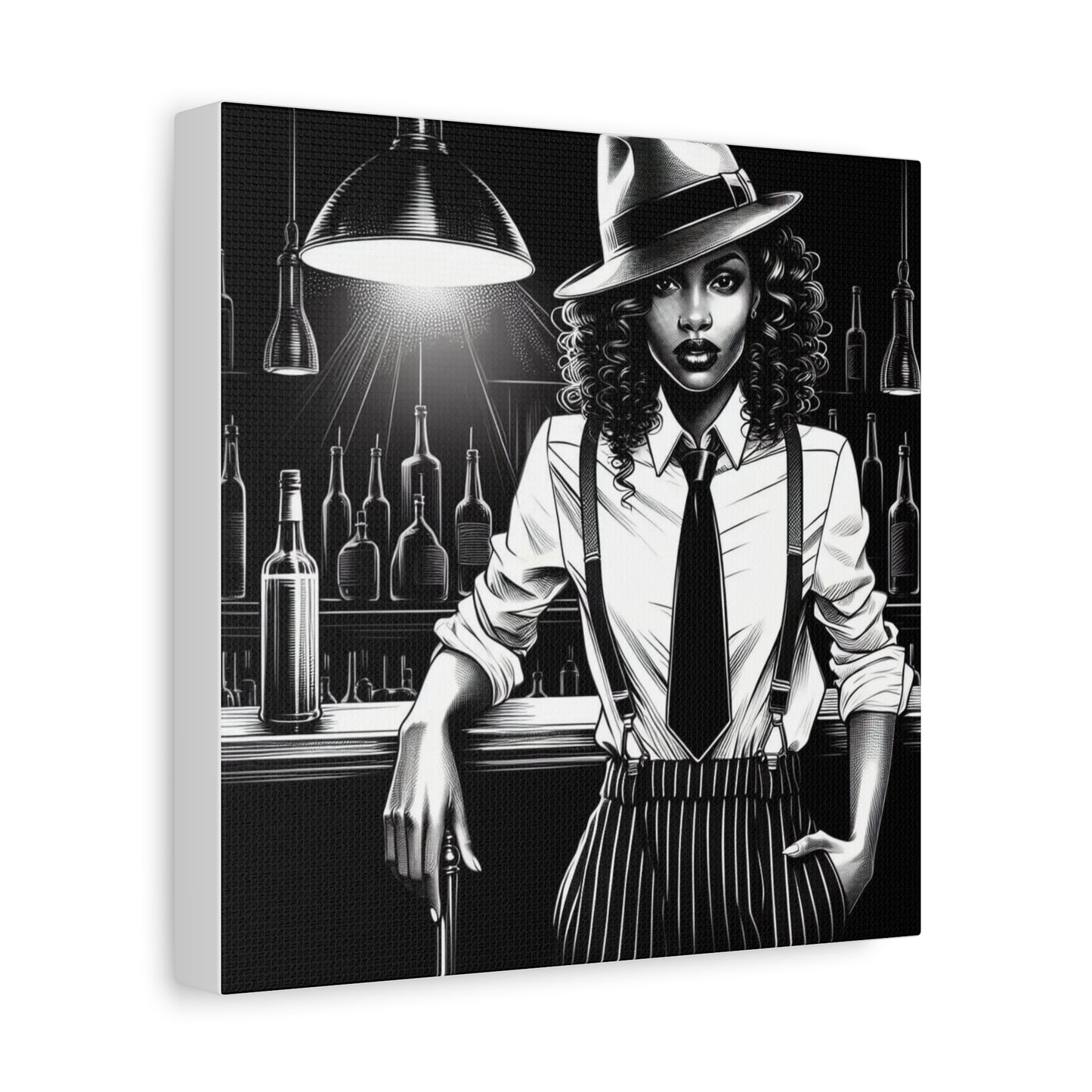 Beautiful Black Woman Canvas Art