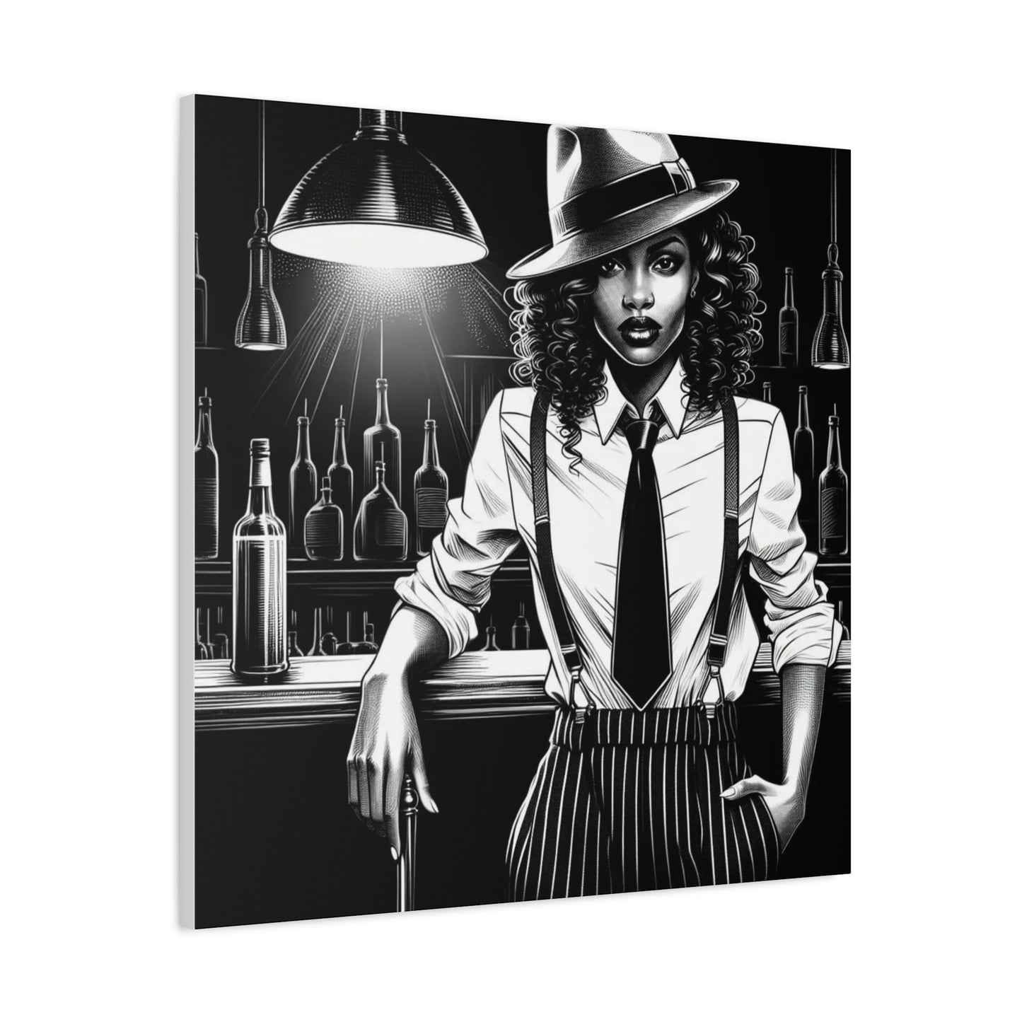 Beautiful Black Woman Canvas Art