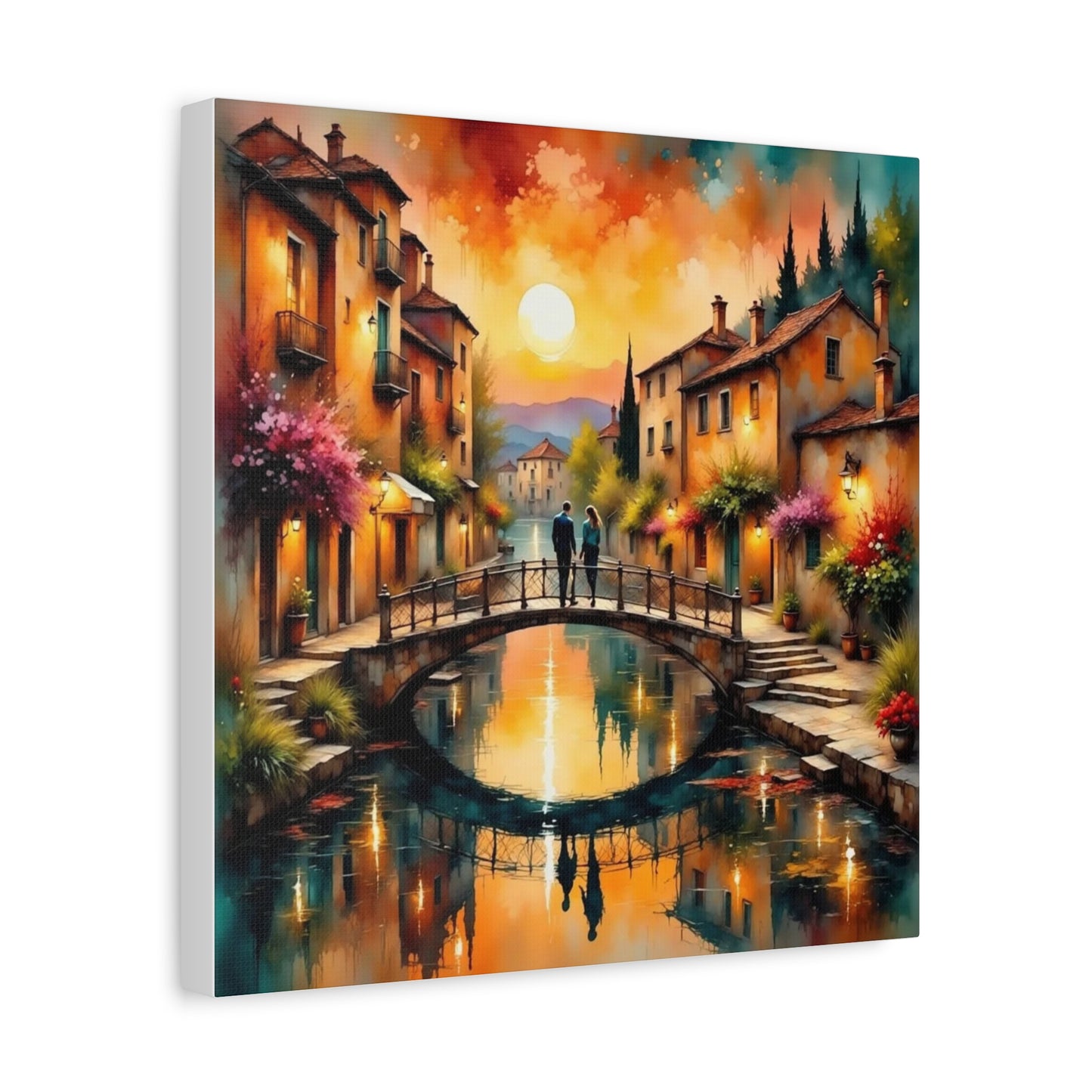 Date on the Bridge Abstract Art
