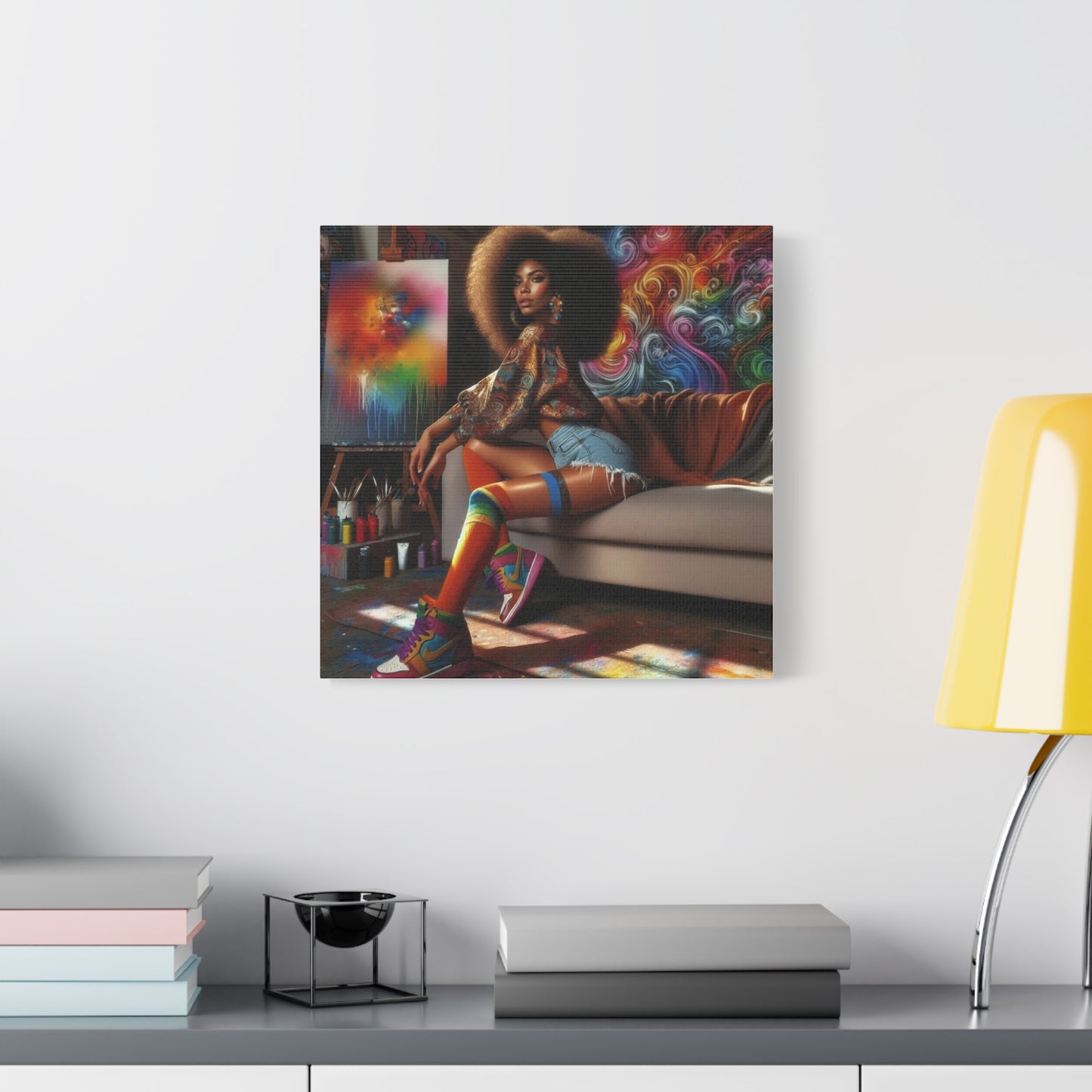 Beautiful Black Woman Canvas Art