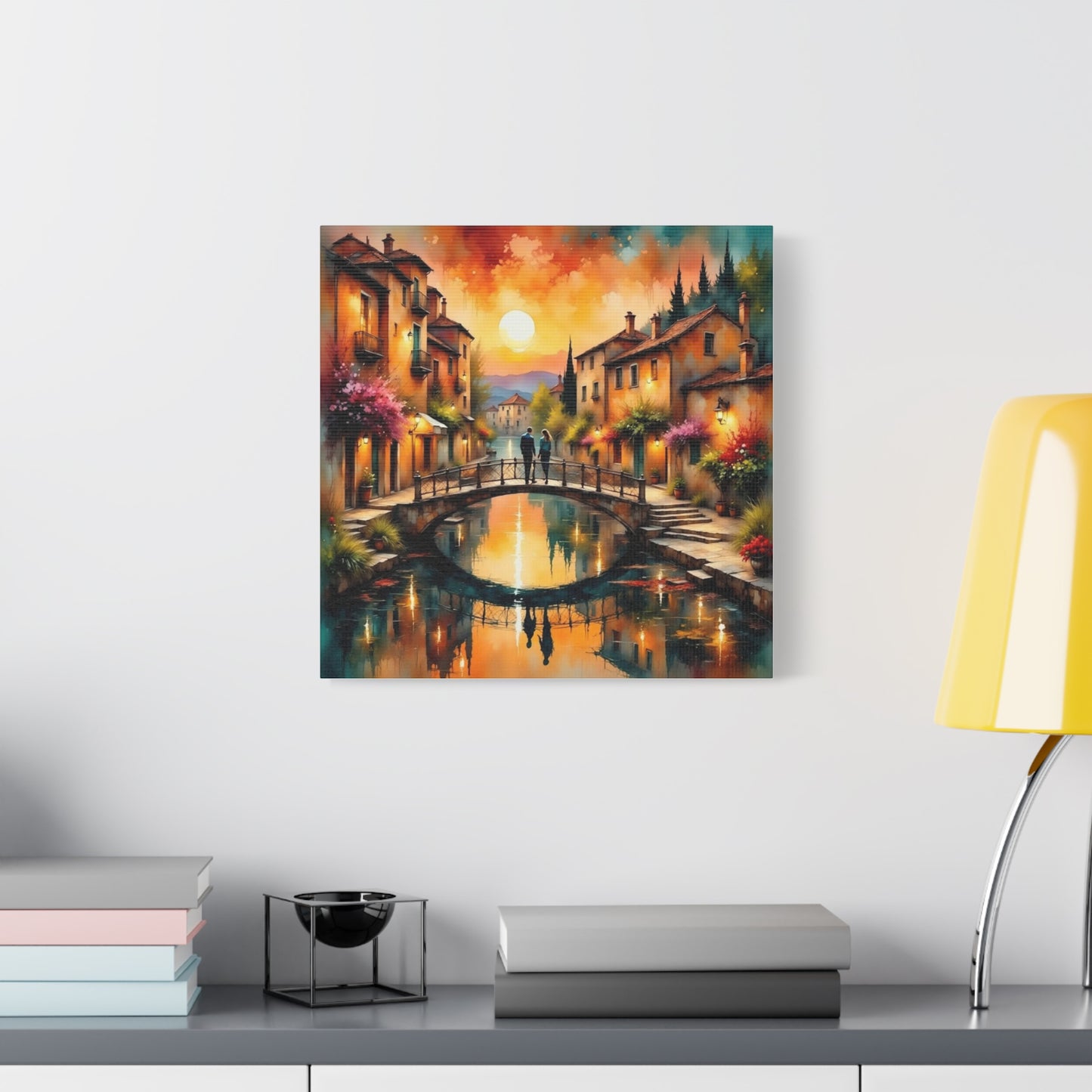 Date on the Bridge Abstract Art
