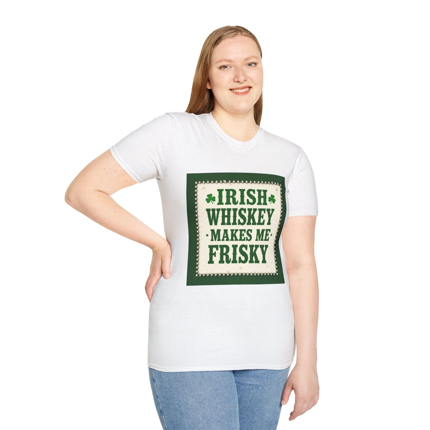 Irish Whiskey Makes Me Friskey Western Boho, Unisex T-Shirt,