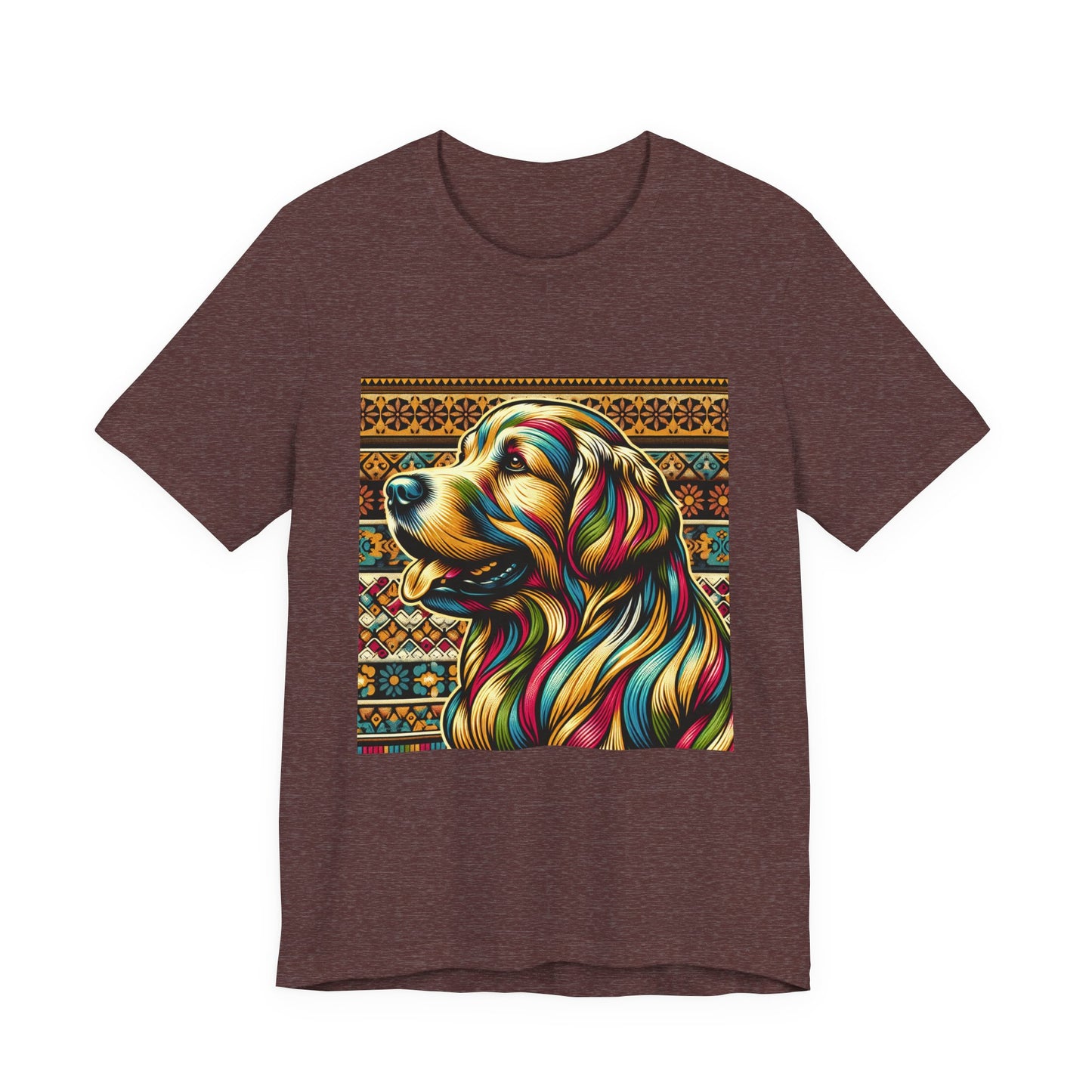 Retro Colorful Golden Retiever Tee - Unisex Shirt