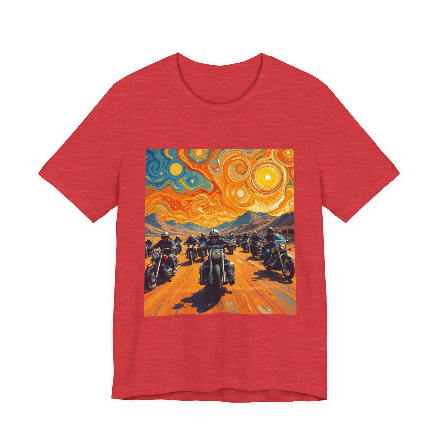 Black Hills Bikers in Sturgis Abstract Tee