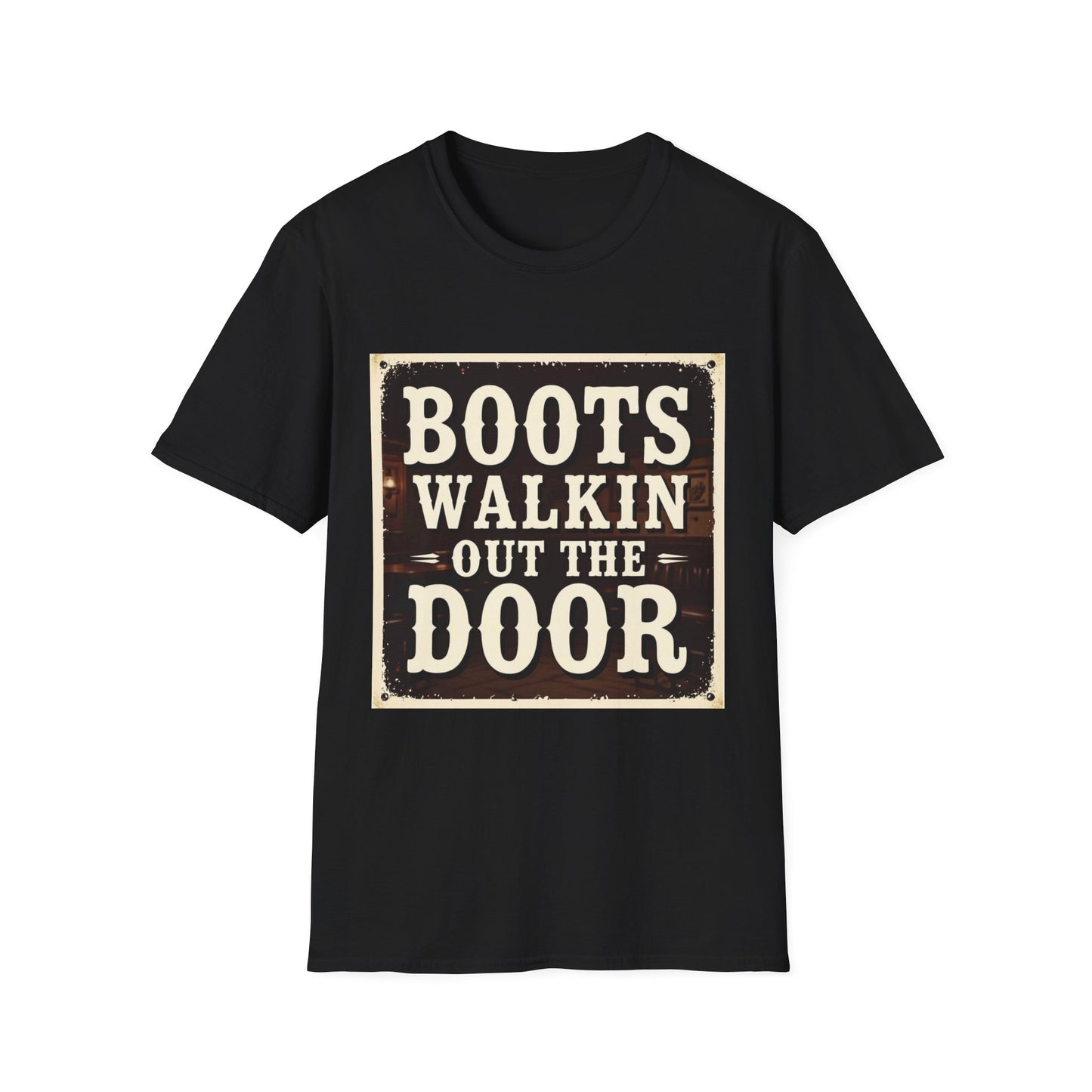 Boots Walkin Out the Door Western Boho, Unisex T-Shirt,