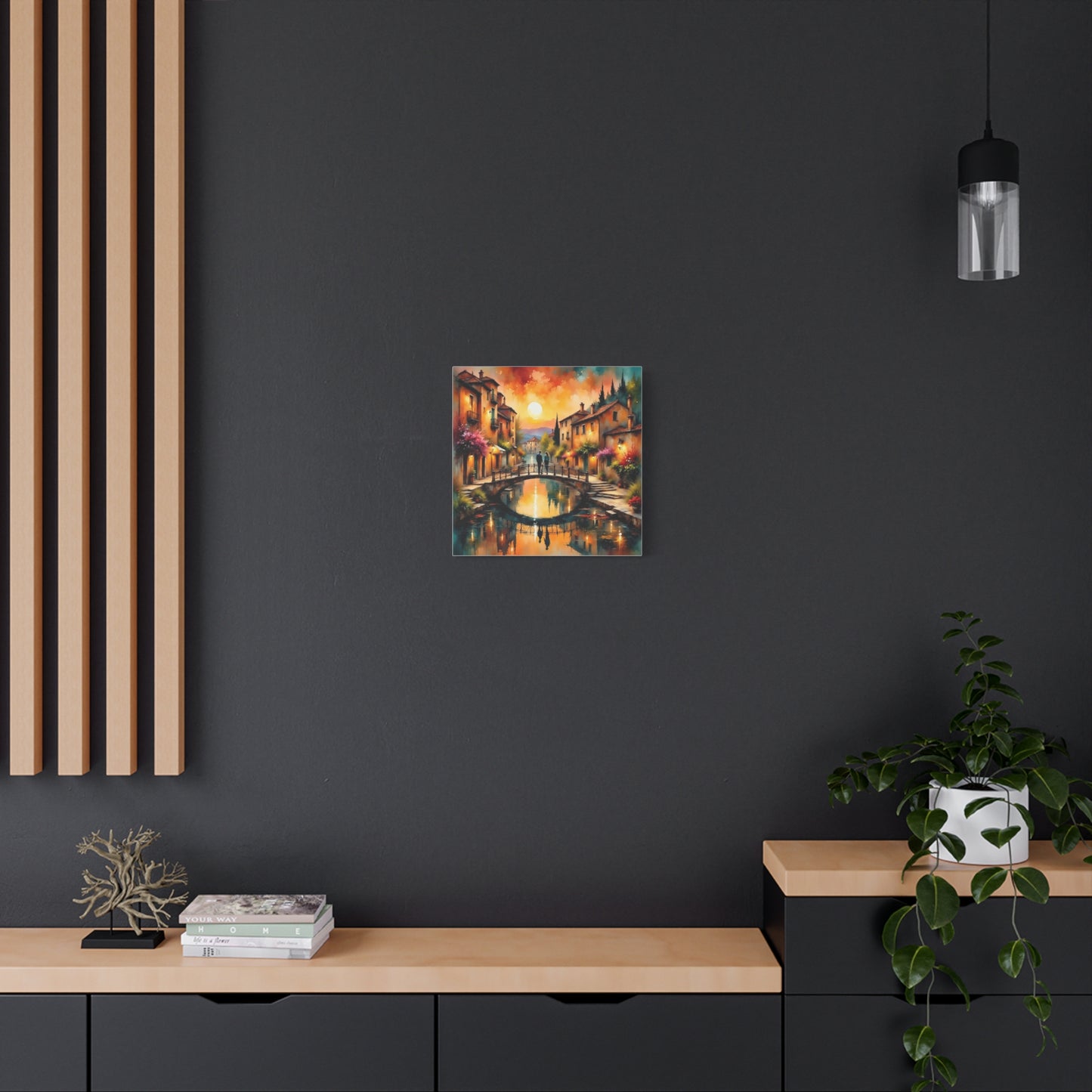 Date on the Bridge Abstract Art