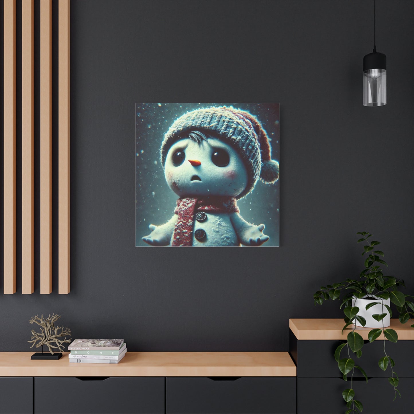 The Little Snowman Abstract Art