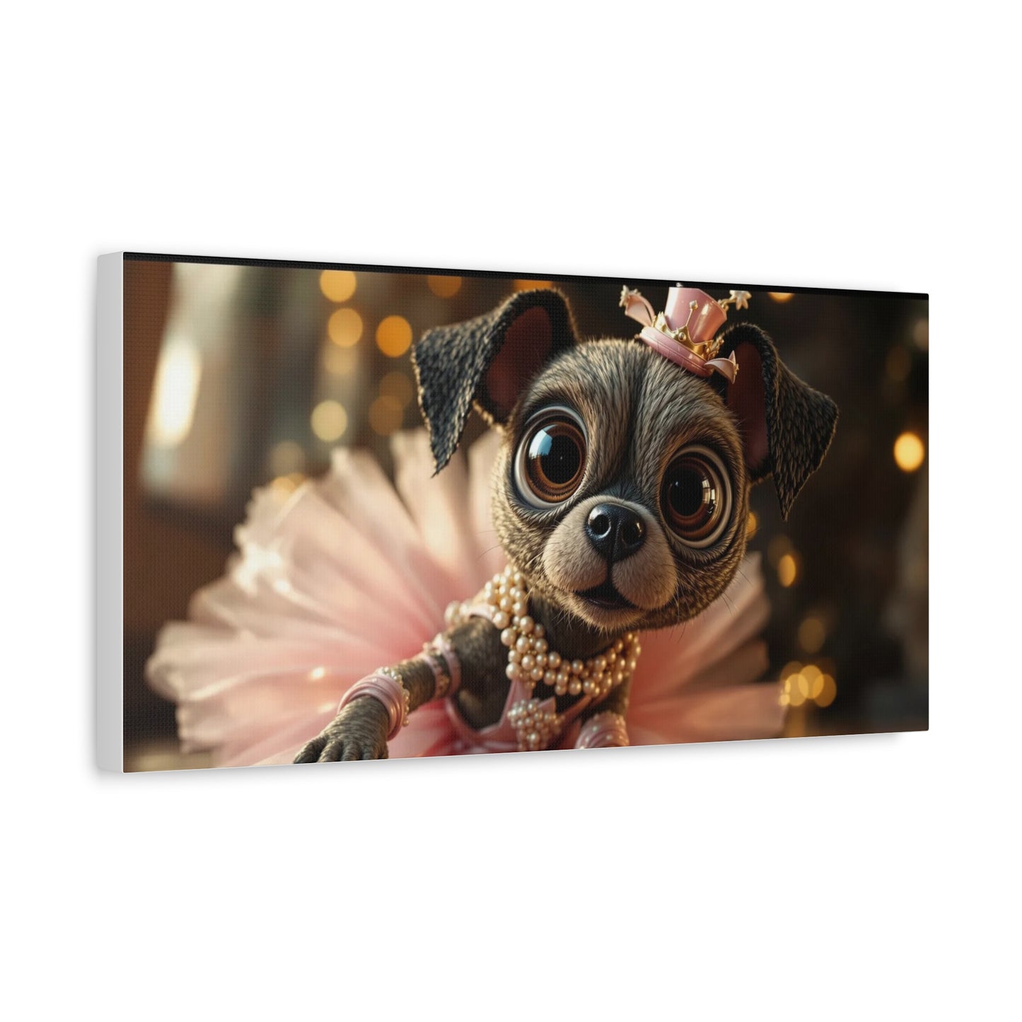 Cute Dog in Pink Tutu Art
