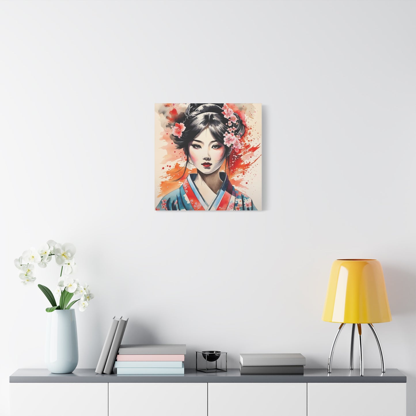Geisha Asian Abstract Art