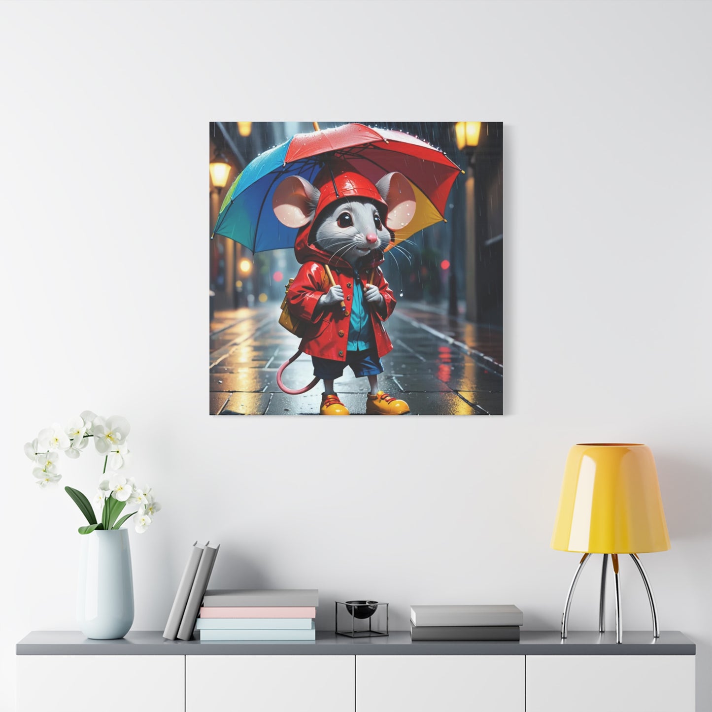 Mouse in the Rain Art