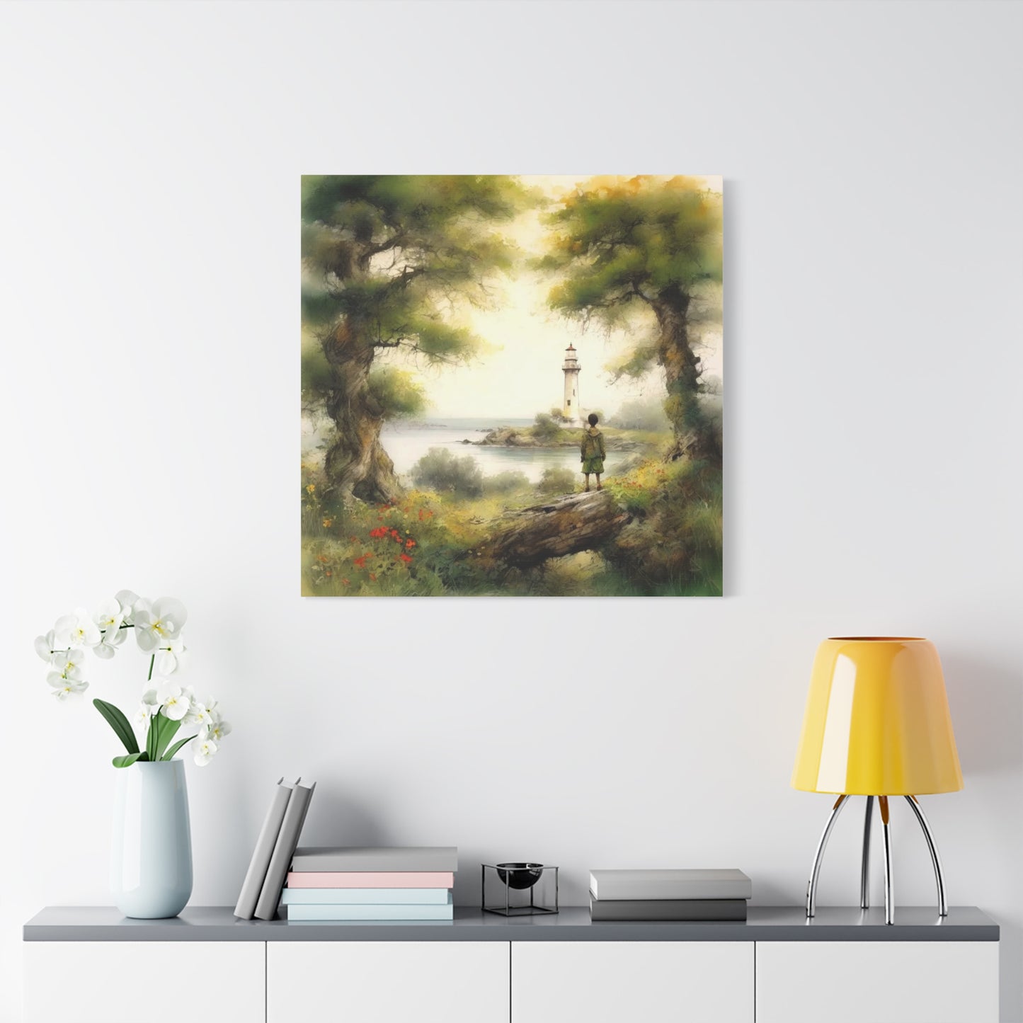 Boy and the Lighthouse Art