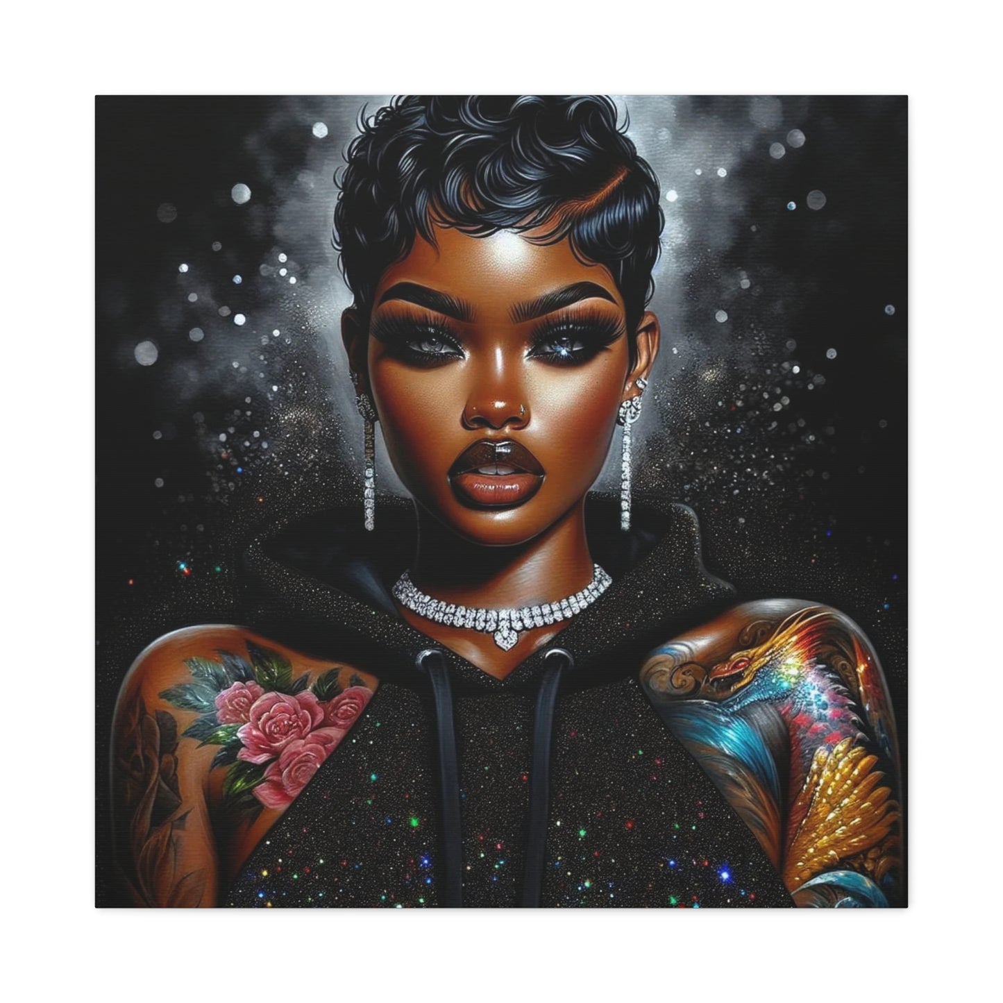 Beautiful Black Woman Canvas Art