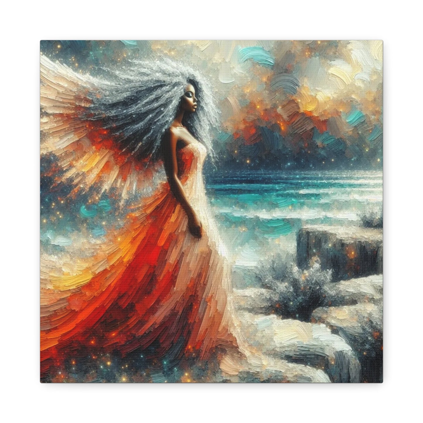Beautiful Black Woman Canvas Art