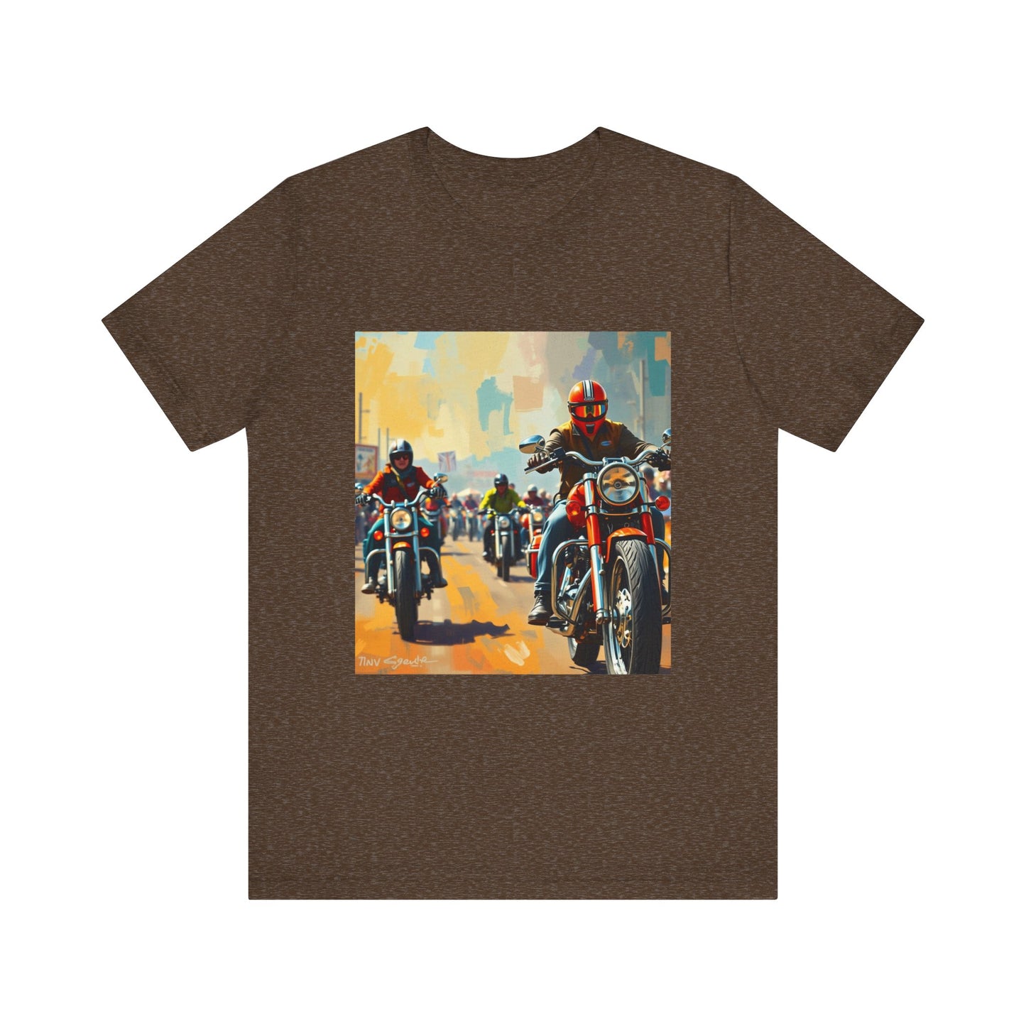 Black Hills Bikers in Sturgis Abstract Tee 1