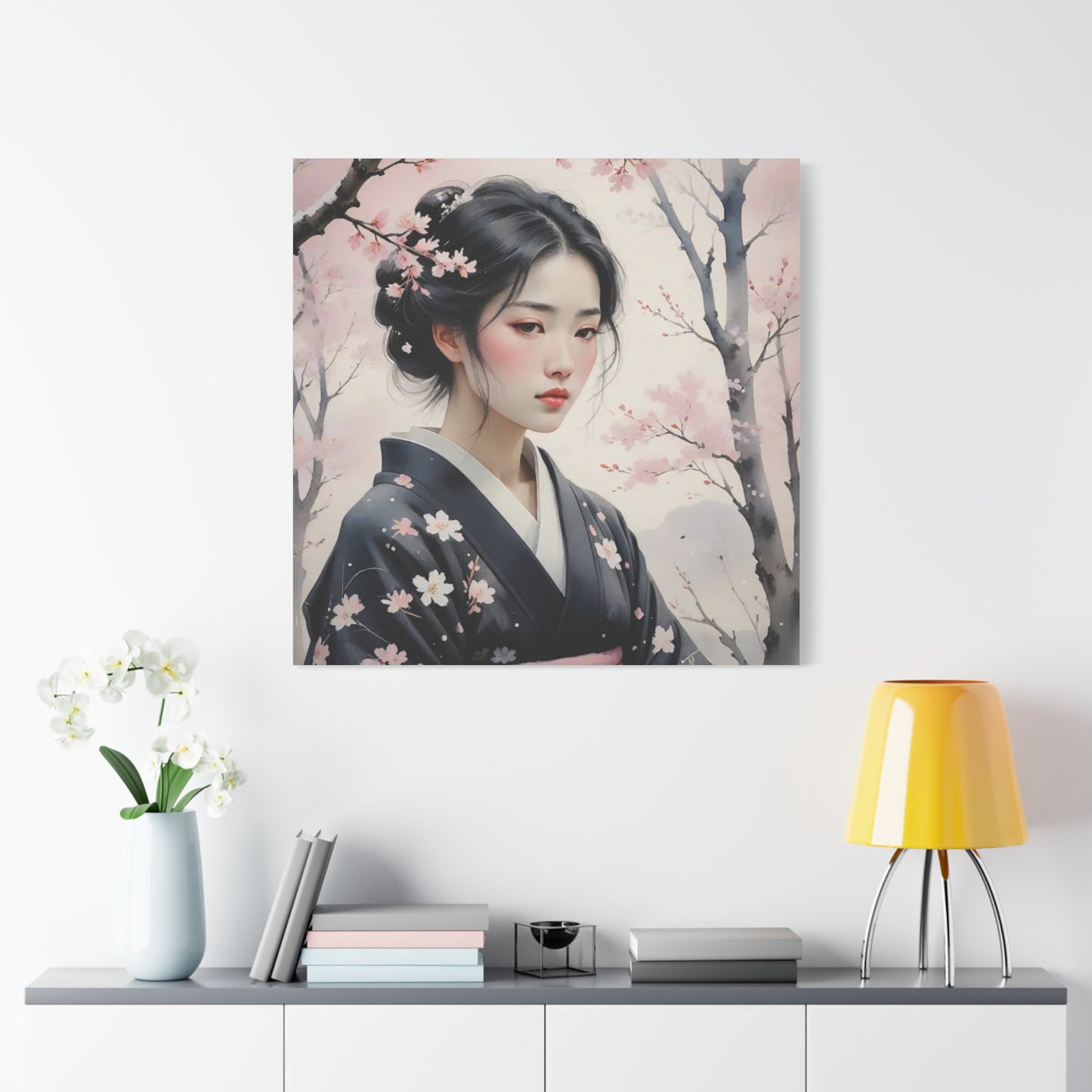 Beautiful Woman Asian Abstract Art