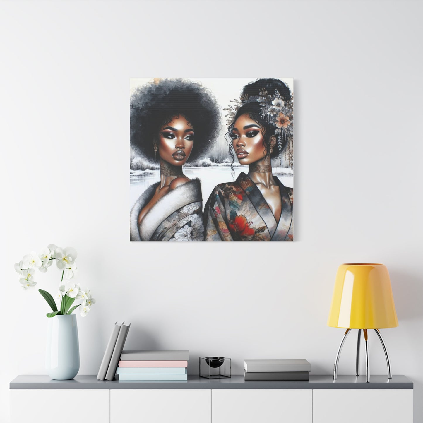 Beautiful Black Woman Canvas Art