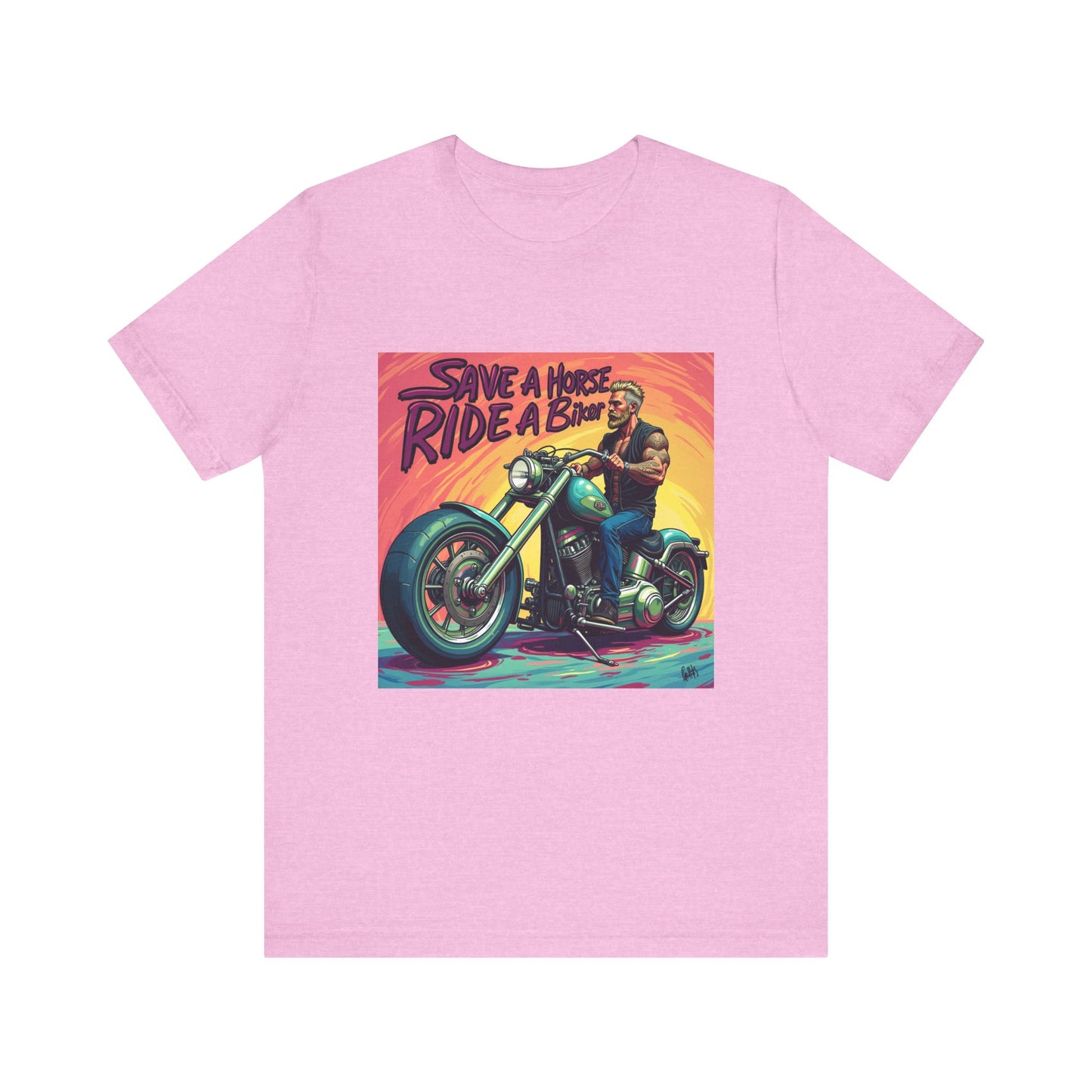 Save a Horse Ride a Biker Tee 3